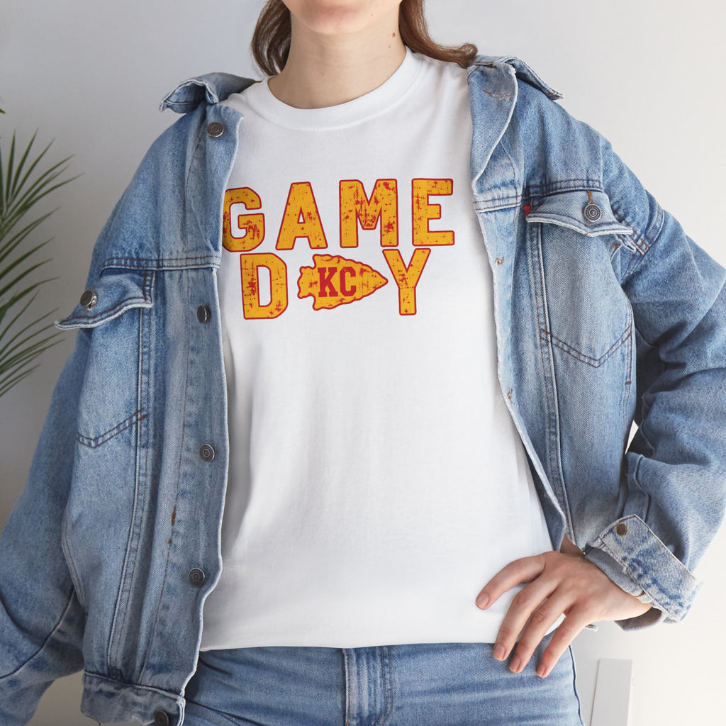Game Day KC T-Shirt | Vintage Football Fan Apparel | Cr8tive Designs