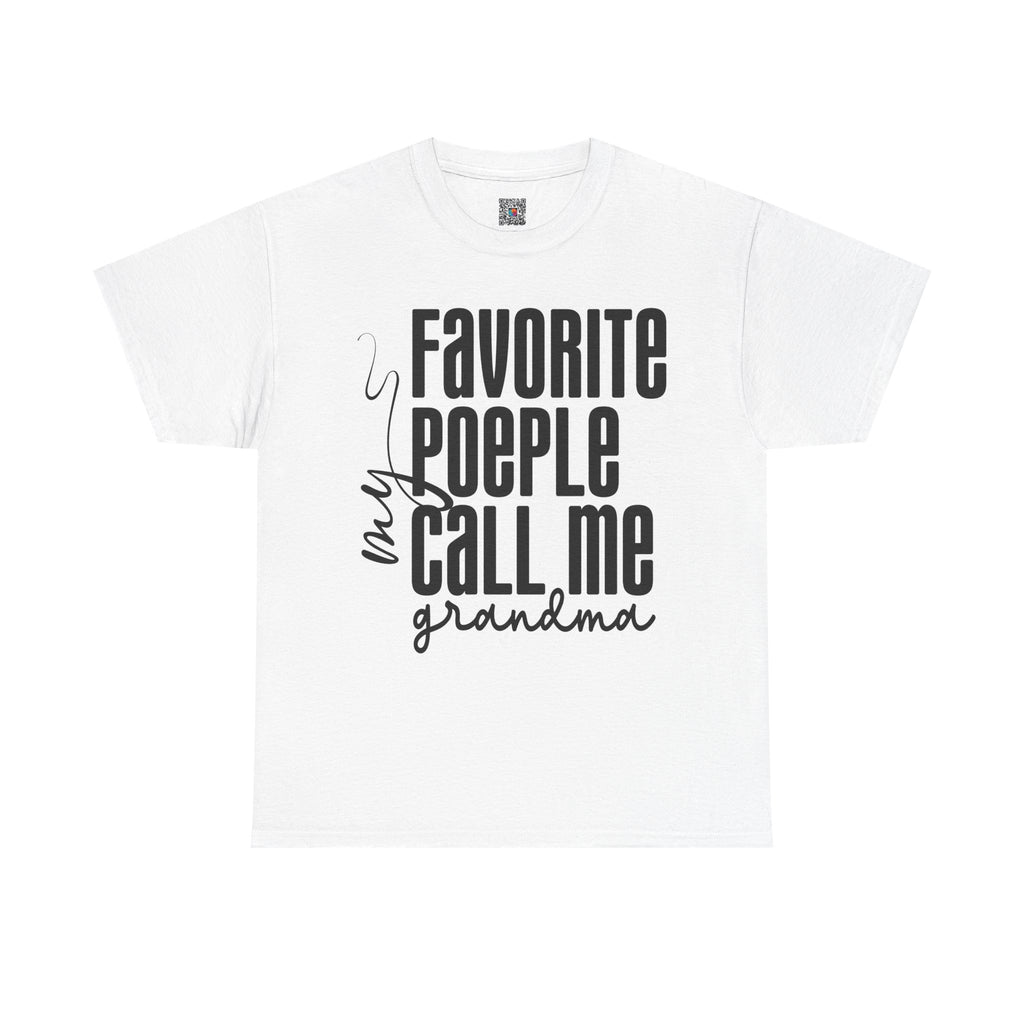 Favorite People Call Me Grandma Shirt – Sweet & Fun Grandmother Graphic Tee | Cr8tive Designs