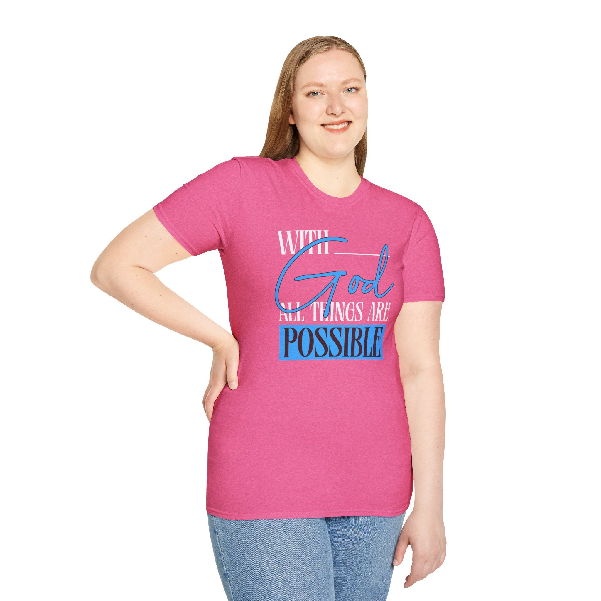 God All Things Are Possible T-Shirt — Inspirational Christian Faith Tee| Cr8tive Designs