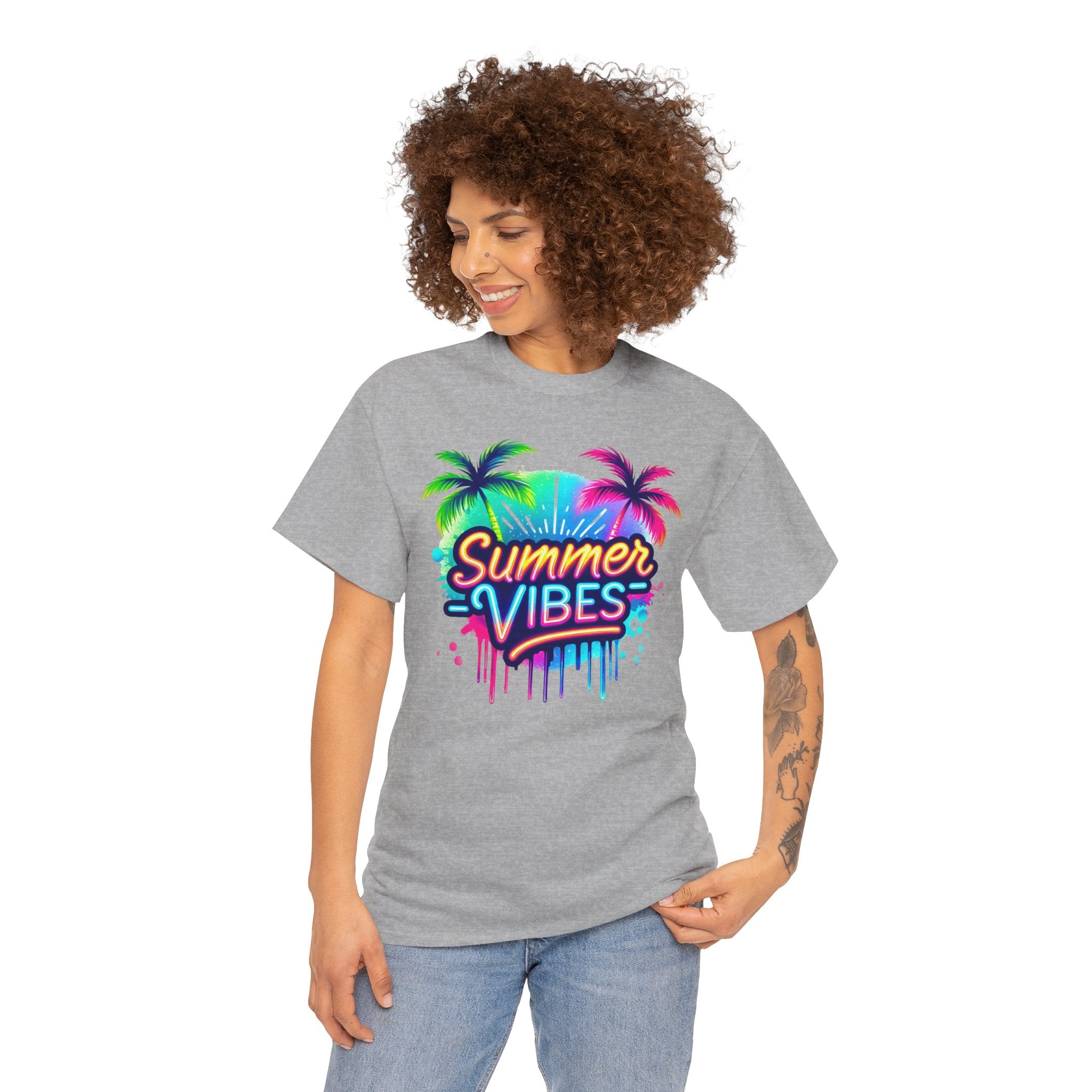 Summer Vibes | Neon Tropical Beach Design | Cr8tive Designs