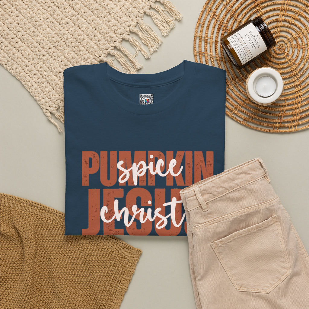 Pumpkin Spice & Jesus Christ T-Shirt | Christian Fall Autumn Faith Graphic Tee | Cr8tive Designs