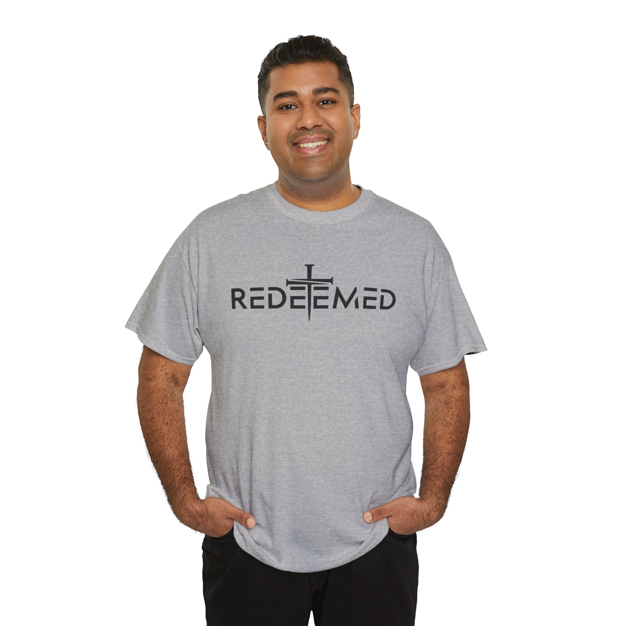 Redeemed – Minimalist Christian Cross Faith T-Shirt | Cr8tive Designs