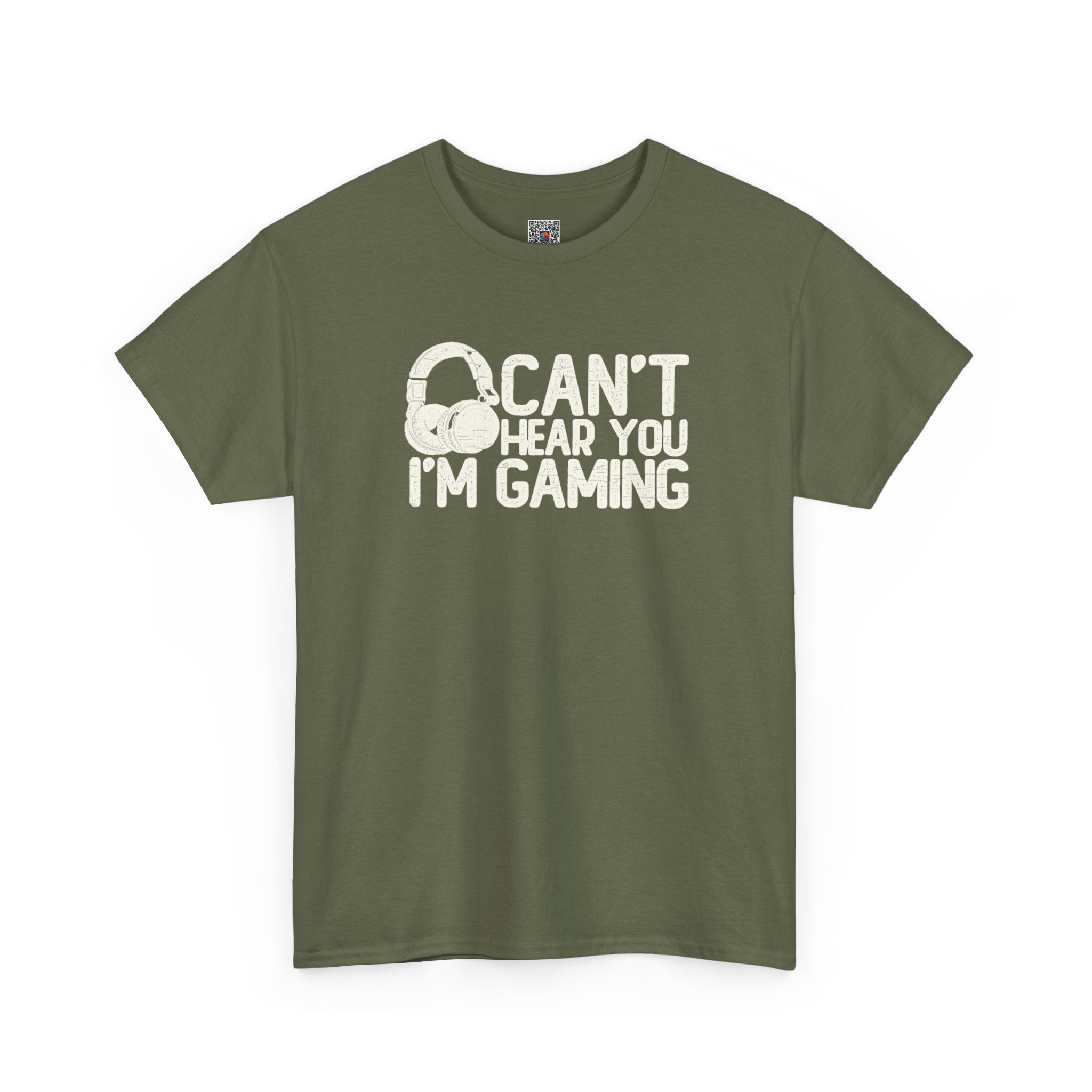 Can’t Hear You, I’m Gaming T-Shirt | Funny Headset Gamer Design | Cr8tive Designs