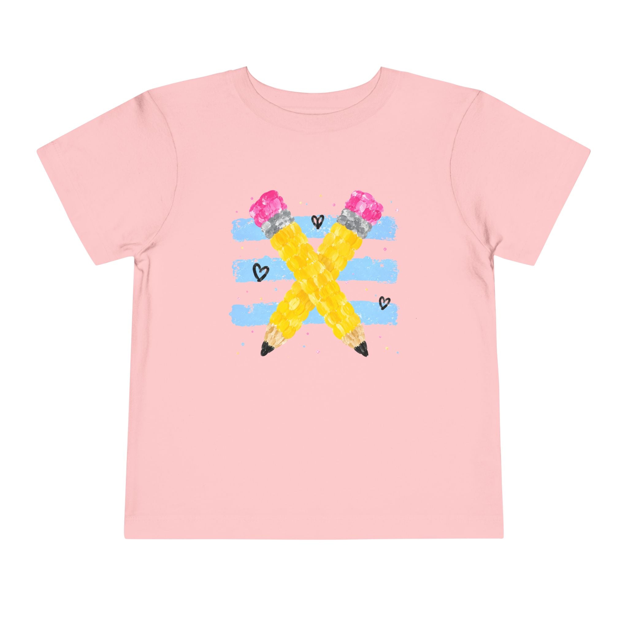 Pencil Love Toddler Tee | Colorful Back-to-School T-Shirt | Cr8tive Designs