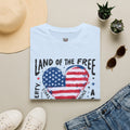 Land of the Free | Patriotic Heart Flag Design | Cr8tive Designs