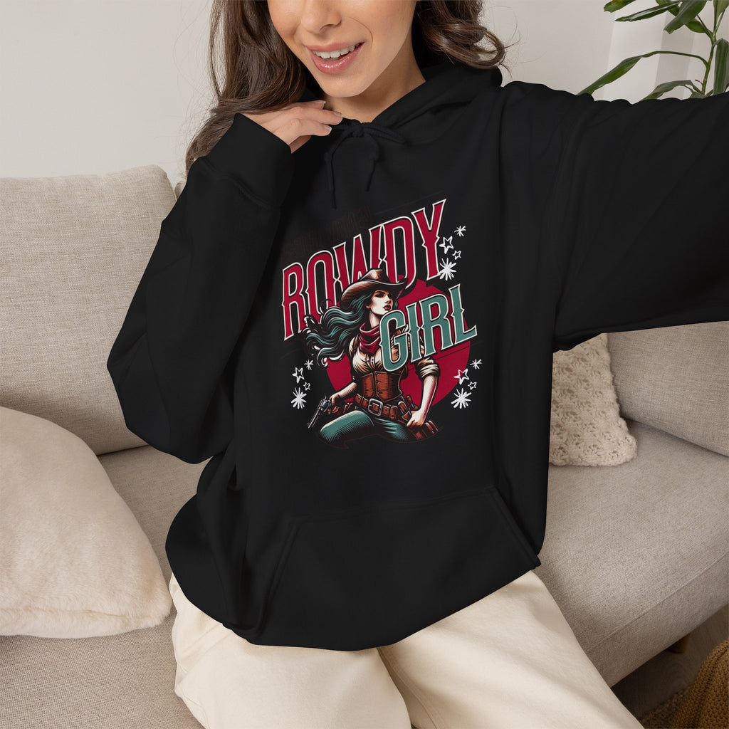 American Women Rowdy Girl | Western Cowgirl Hoodie | Cr8tive Designs