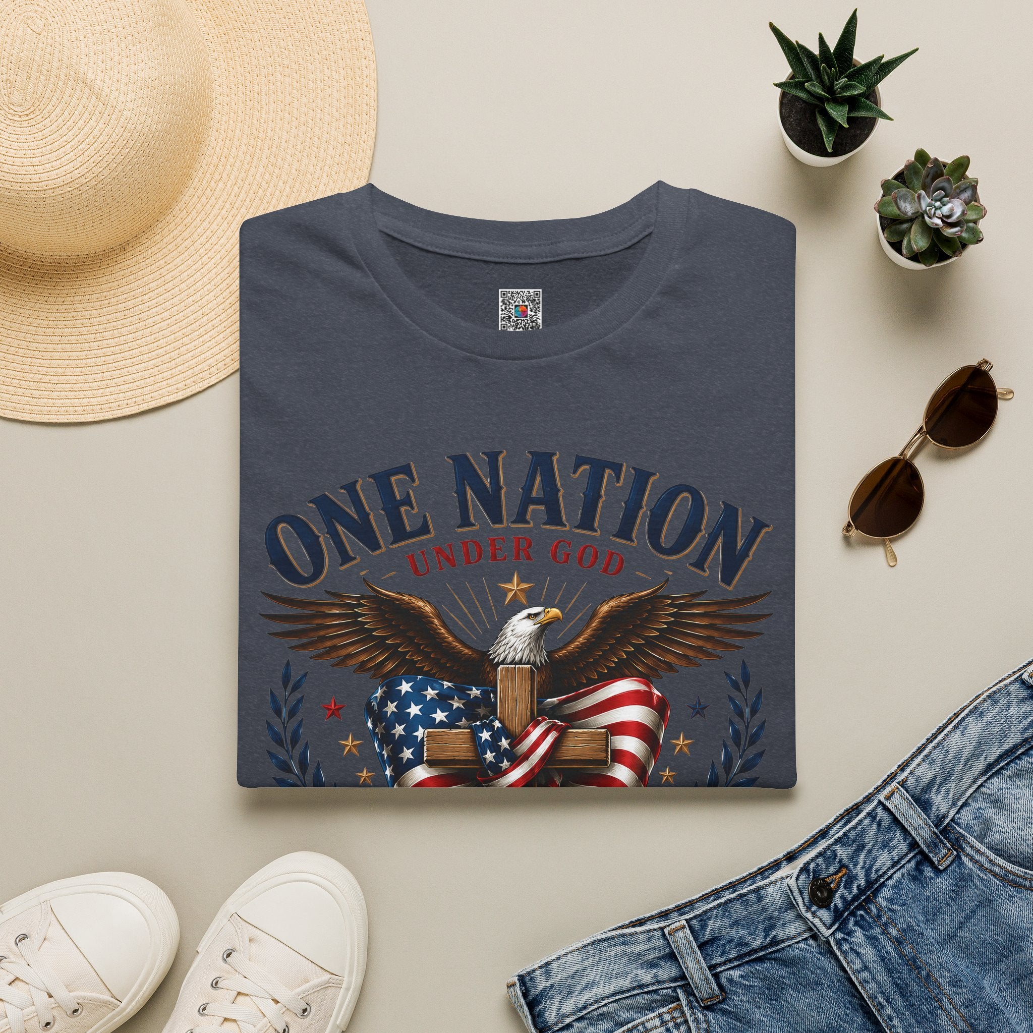 One Nation 250 Blessings | Patriotic Eagle Design | Cr8tive Designs