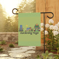 Gardening Yoga Garden Flag — Funny Floral Garden & House Banner/Cr8tive Designs