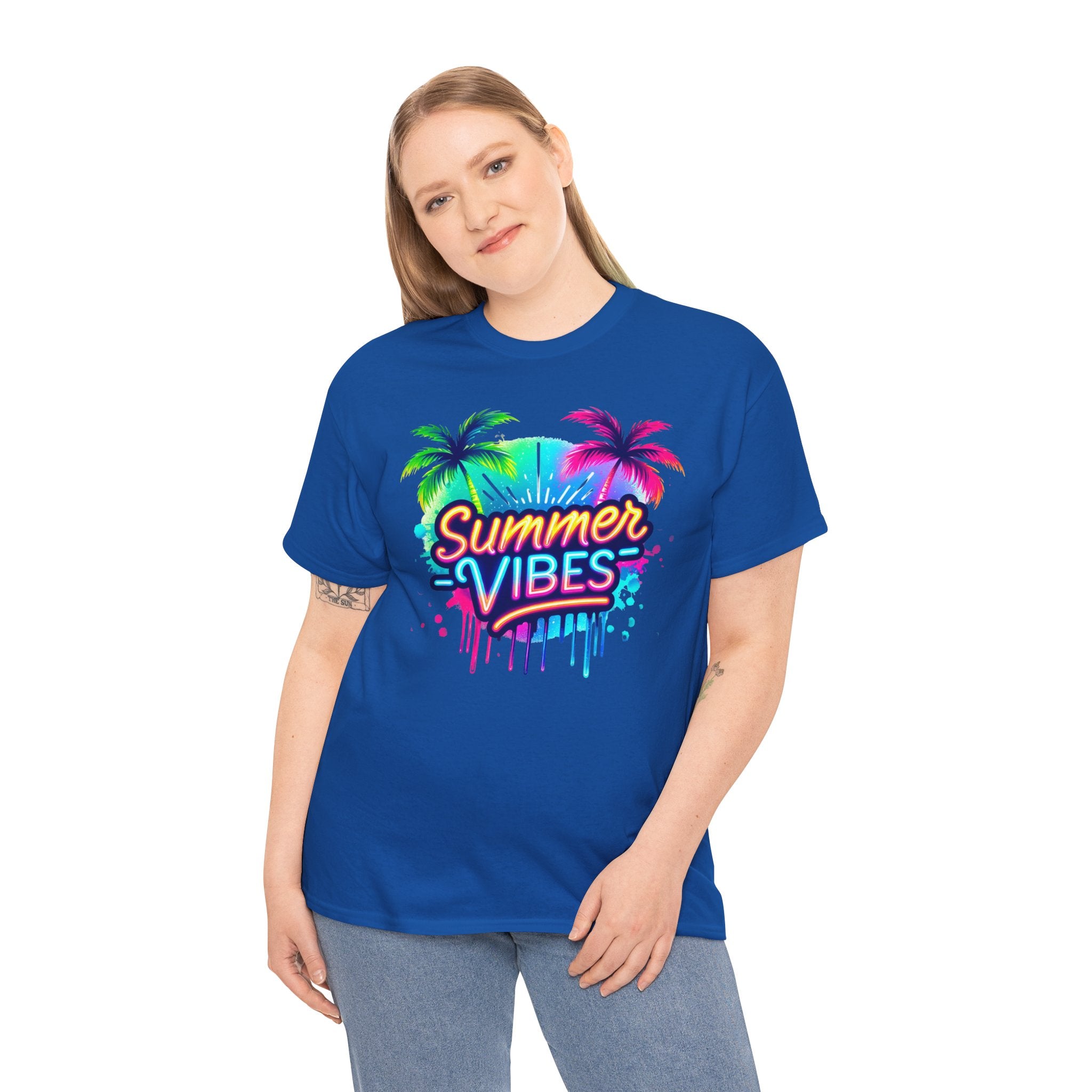 Summer Vibes | Neon Tropical Beach Design | Cr8tive Designs