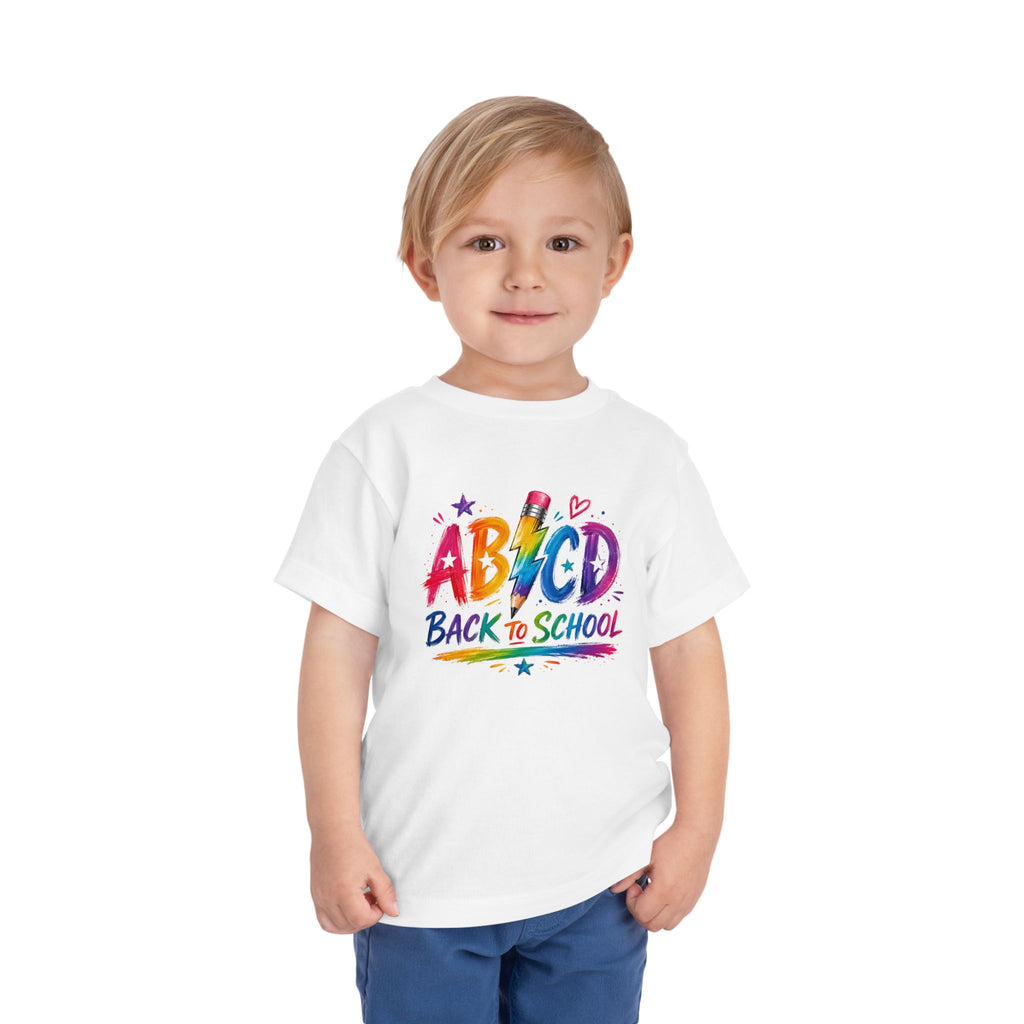 ABC Back to School | Colorful Pencil Toddler T-Shirt | Cr8tive Designs