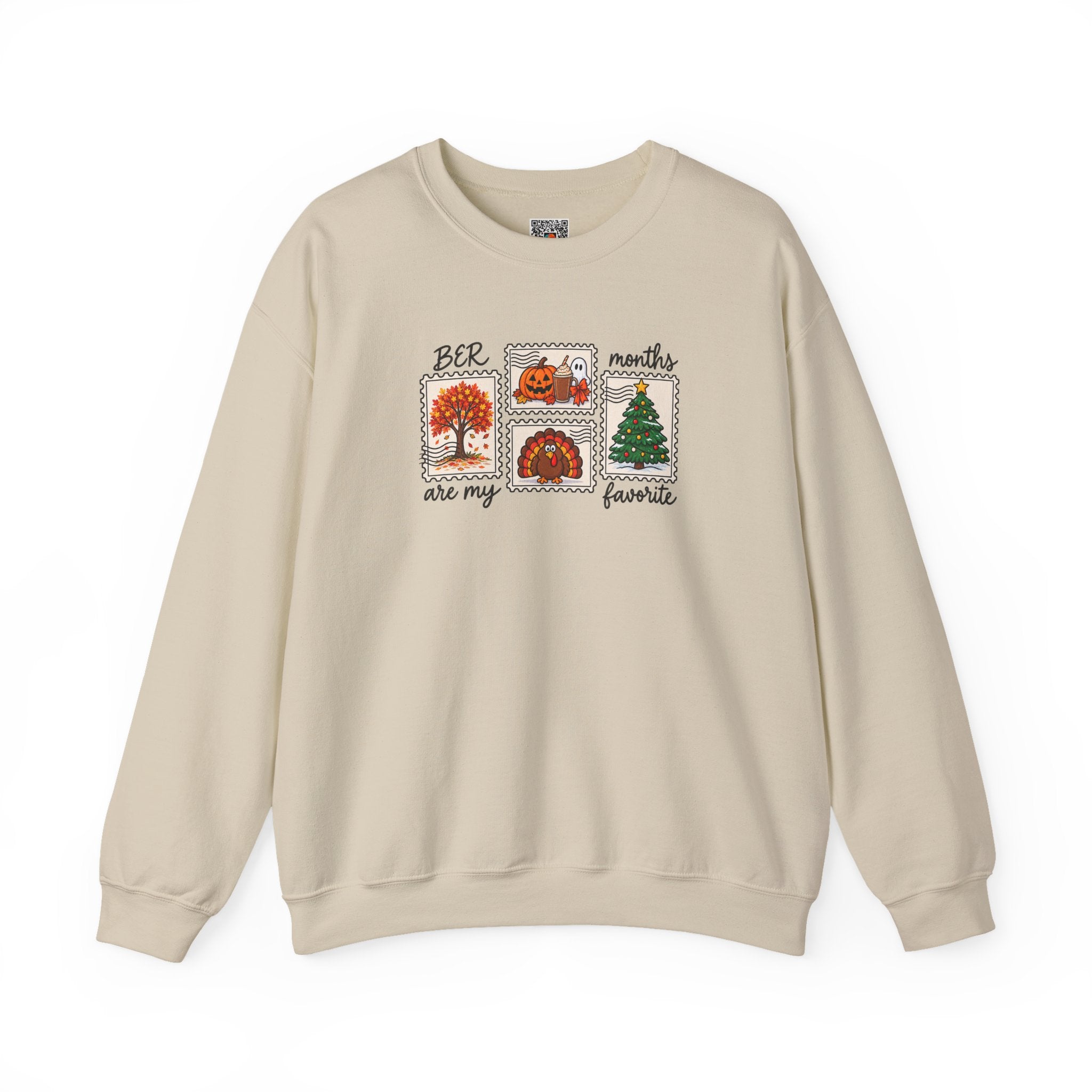 BER Months Are My Favorite Sweatshirt | Holiday Stamps Fall & Winter Crewneck | Cr8tive Designs