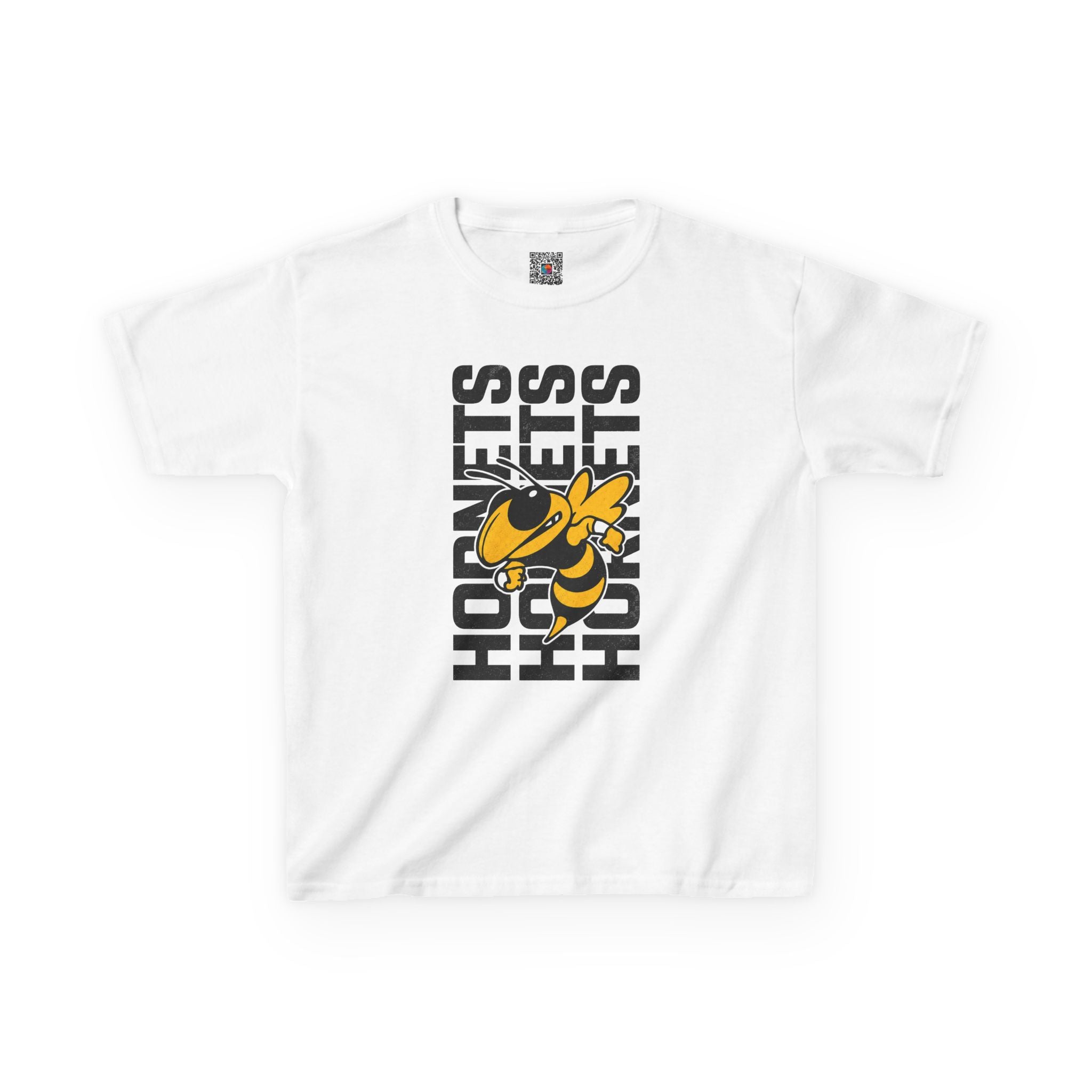 Vertical Hornets Mascot Youth T-Shirt | School Spirit Mascot Tee | Cr8tive Designs