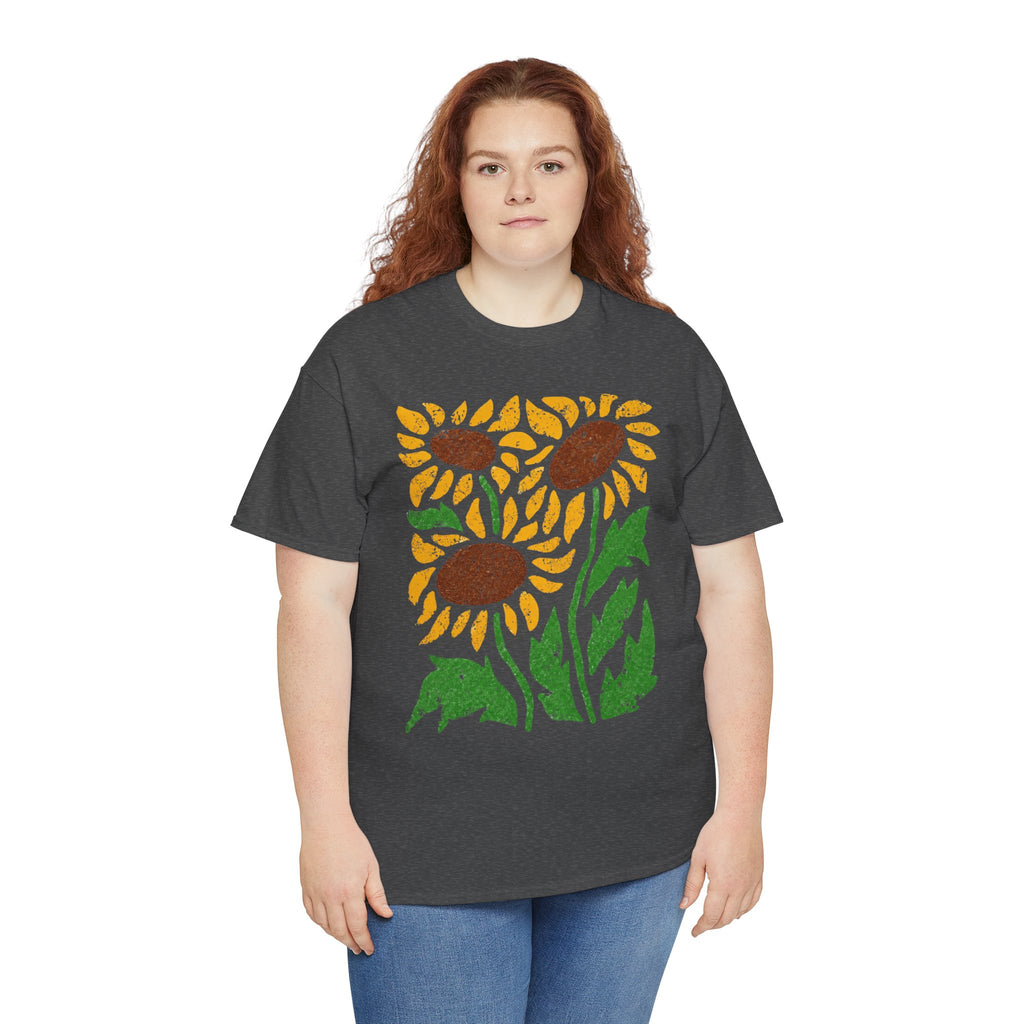 Sunflower Harvest | Vintage Floral Graphic Tee | Cr8tive Designs