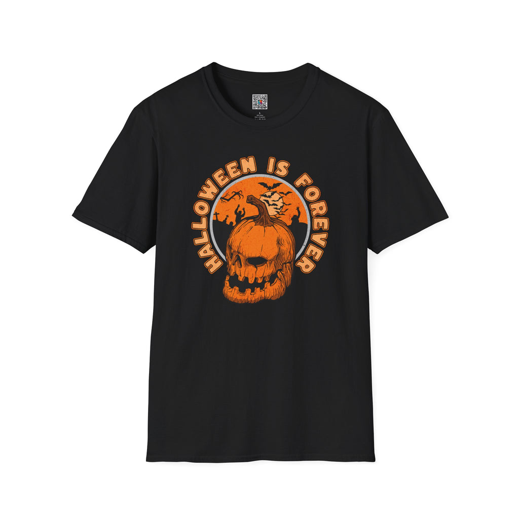 Halloween Is Forever T-Shirt | Vintage Pumpkin & Bats Halloween Tee | Cr8tive Designs
