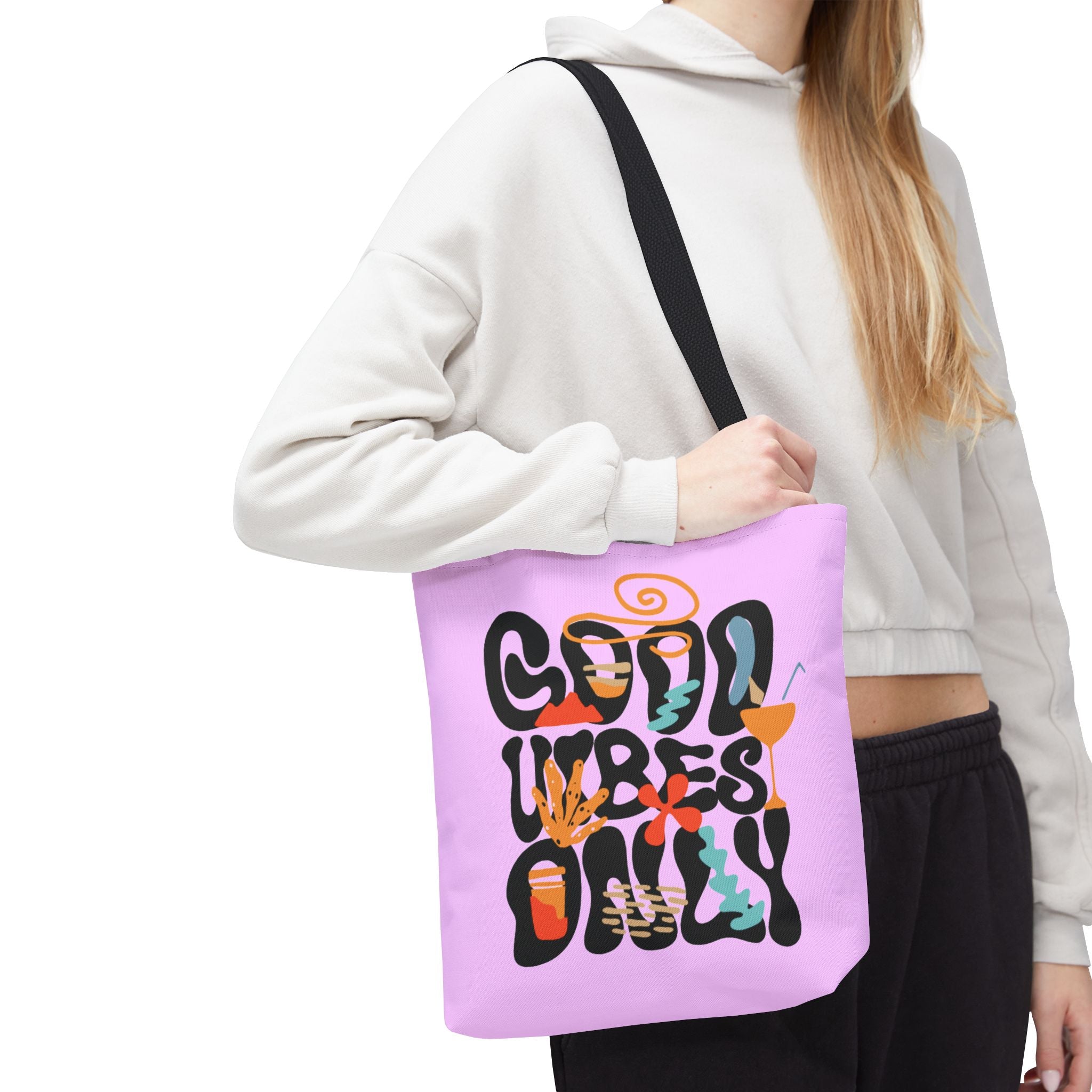 Chill Vibes Only | Groovy Retro Tote Bag | Cr8tive Designs