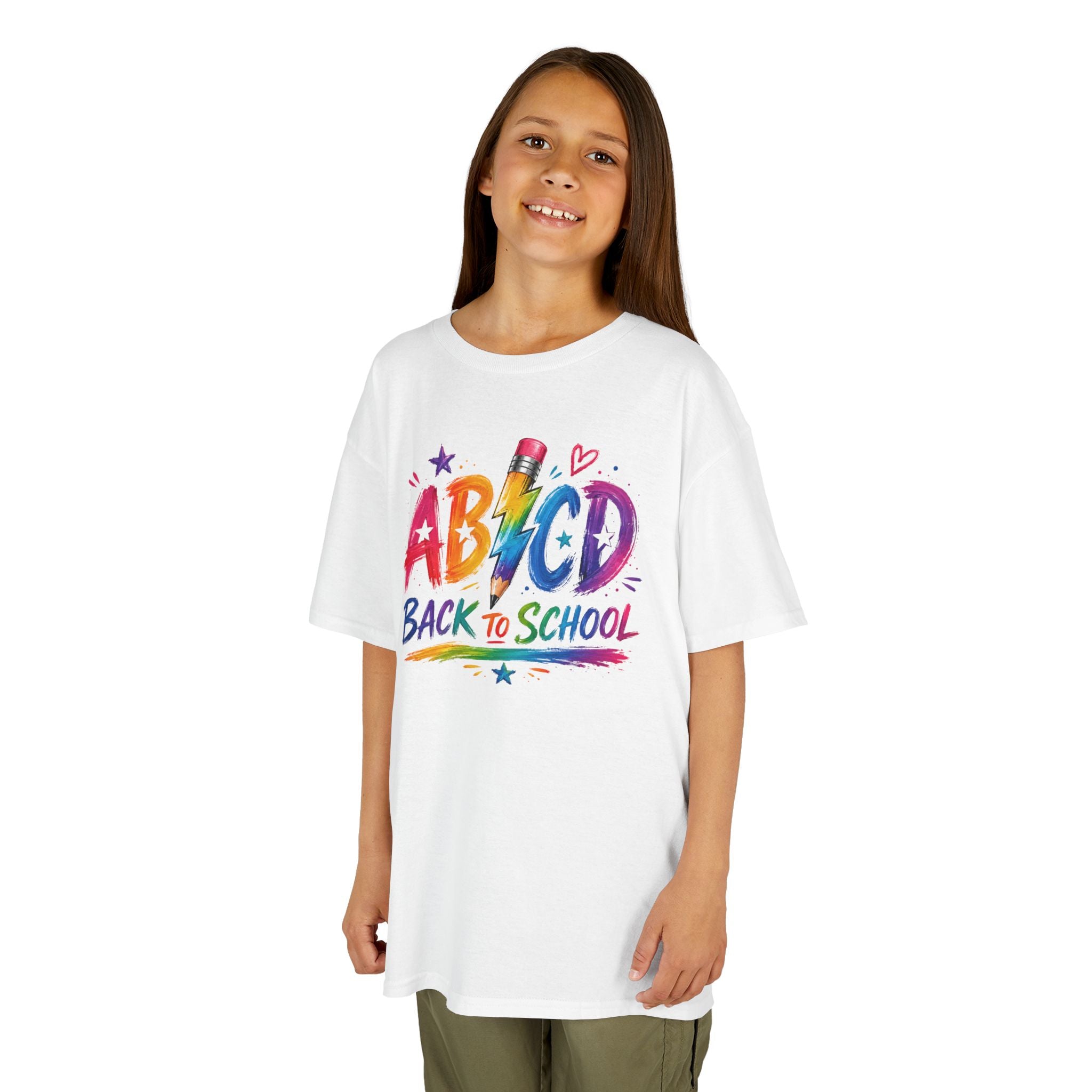 ABC Back to School | Colorful Pencil Youth T-Shirt | Cr8tive Designs