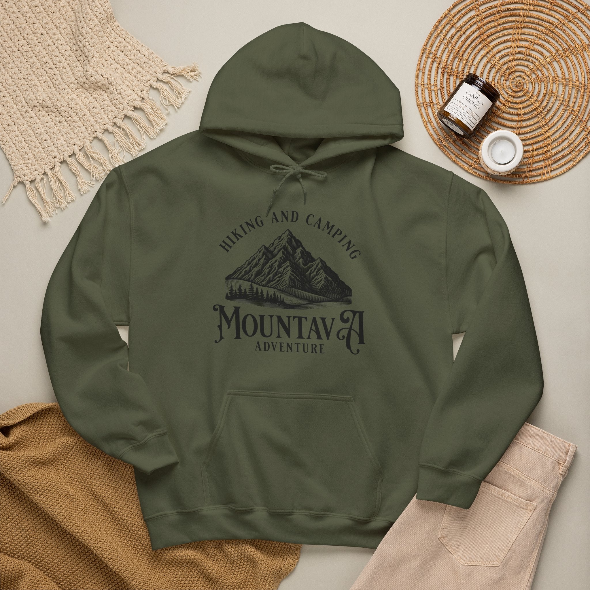 Mountain Adventure Hoodie | Hiking & Camping Outdoor Design | Cr8tive Designs