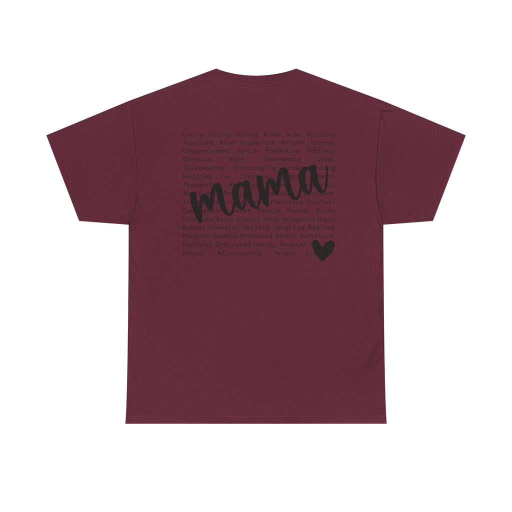 Mama Script Tee – Inspirational Motherhood Shirt, Soft Minimalist Mom Graphic T-Shirt | Cr8tive Designs