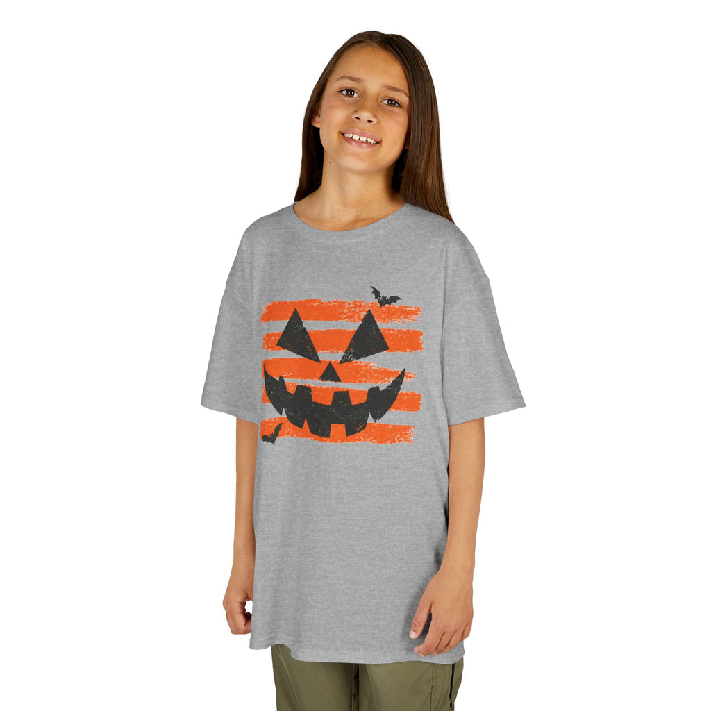 Spooky Jack O Lantern Tee | Youth Halloween Graphic T-Shirt | Cr8tive Designs