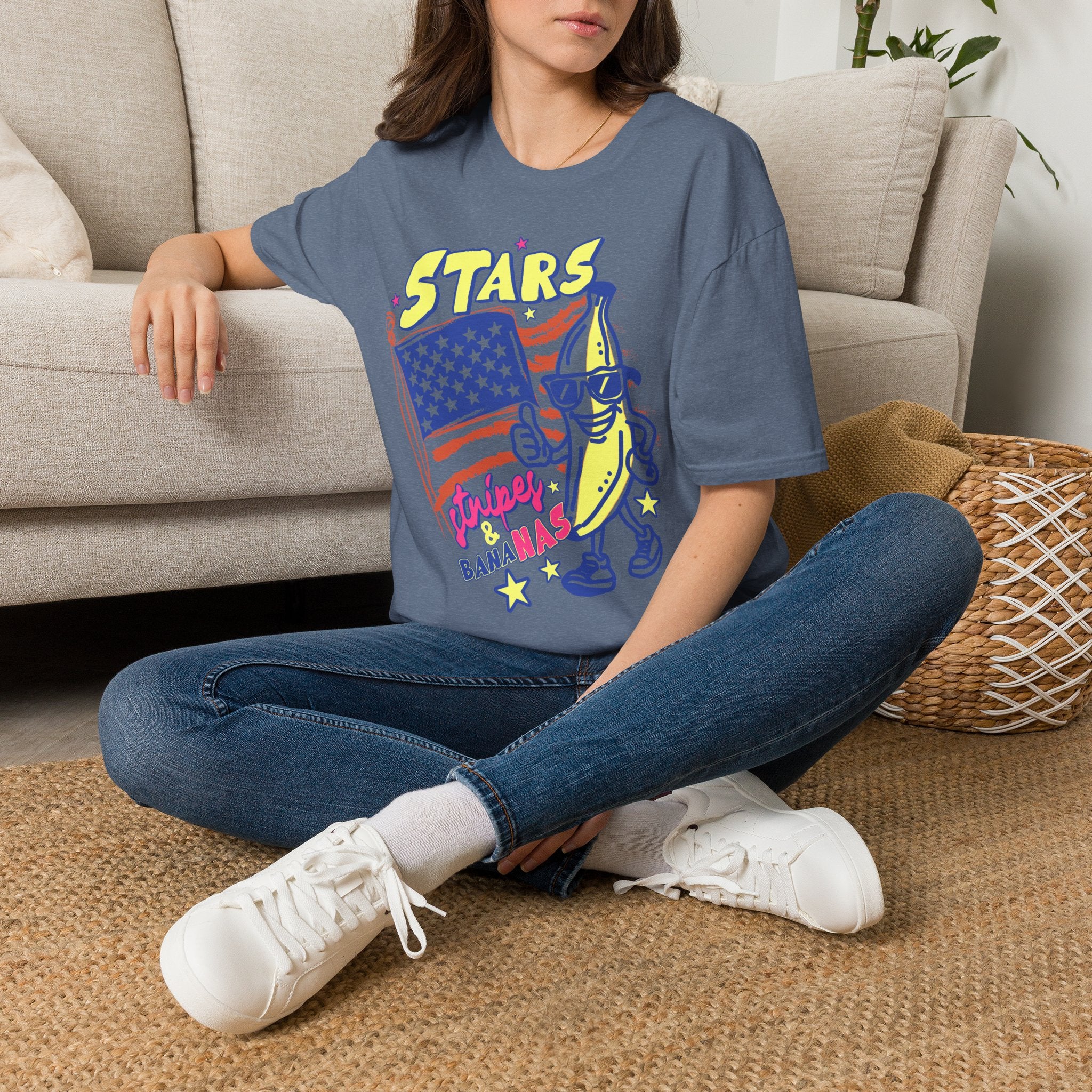 Stars Stripes & Bananas | Retro Patriotic Banana Design | Cr8tive Designs