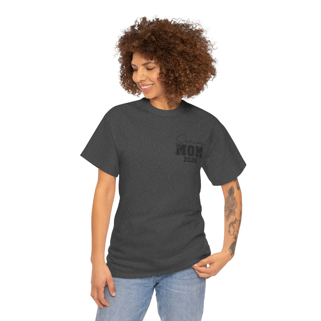 Senior Mom 2026 Front & Back T-Shirt | Proud Mom Graduation Tee | Class of 2026 Parent Shirt | Cr8tive Designs