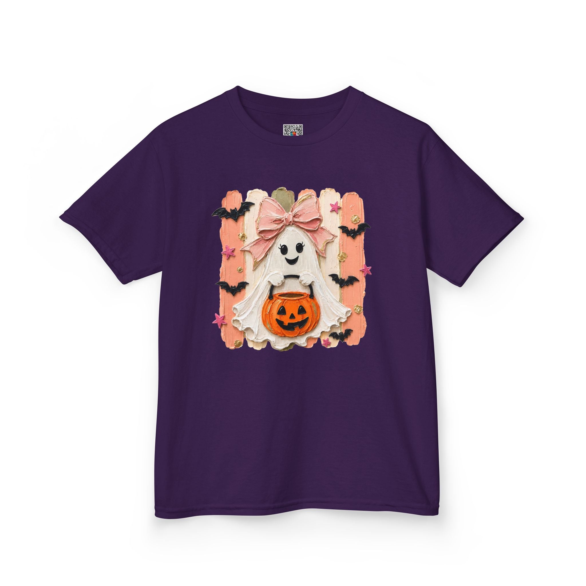 Cute Bow Ghost T-Shirt | Spooky Cute Halloween Tee | Cr8tive Designs