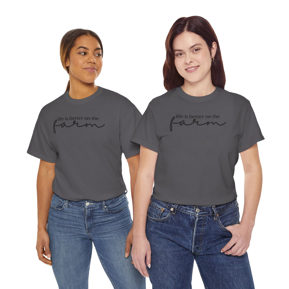 Life Is Better On The Farm T-Shirt | Rustic Country Graphic Tee | Cr8tive Designs