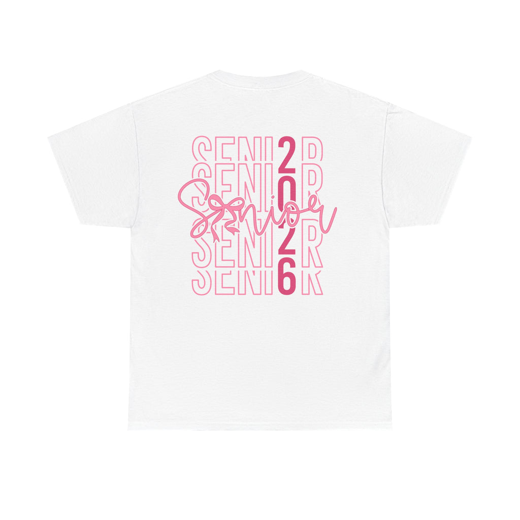 Senior 2026 Pink Script T-Shirt | Cute Graduation T-Shirt | Aesthetic Senior Shirt | Unisex Fit | Cr8tive Designs