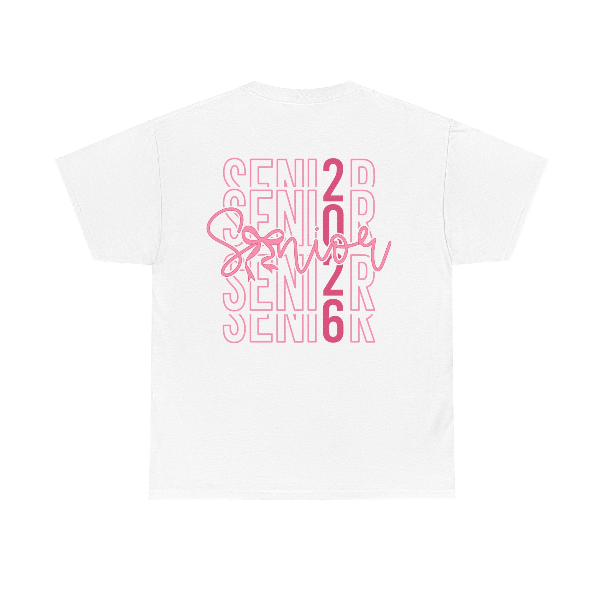 Senior 2026 Pink Script T-Shirt | Cute Graduation T-Shirt | Aesthetic Senior Shirt | Unisex Fit | Cr8tive Designs
