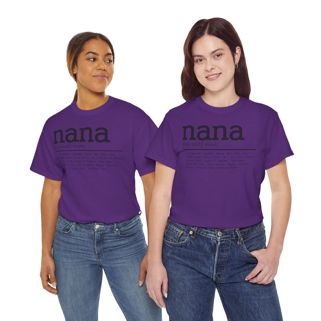 Nana Gift T-Shirt | Cute Grandma Definition Quote Tee | Cr8tive Designs