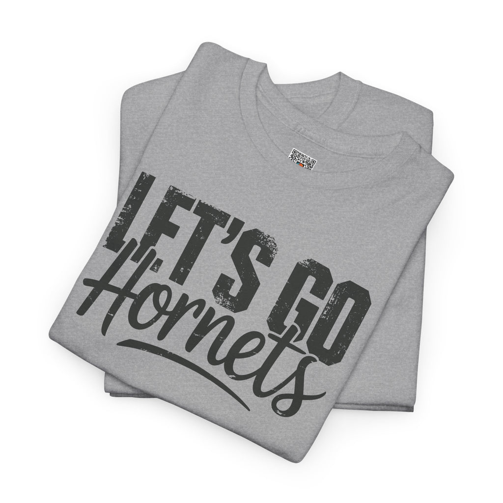 Let's Go Hornets Adult Graphic T-Shirt | School Spirit Mascot Tee | Cr8tive Designs