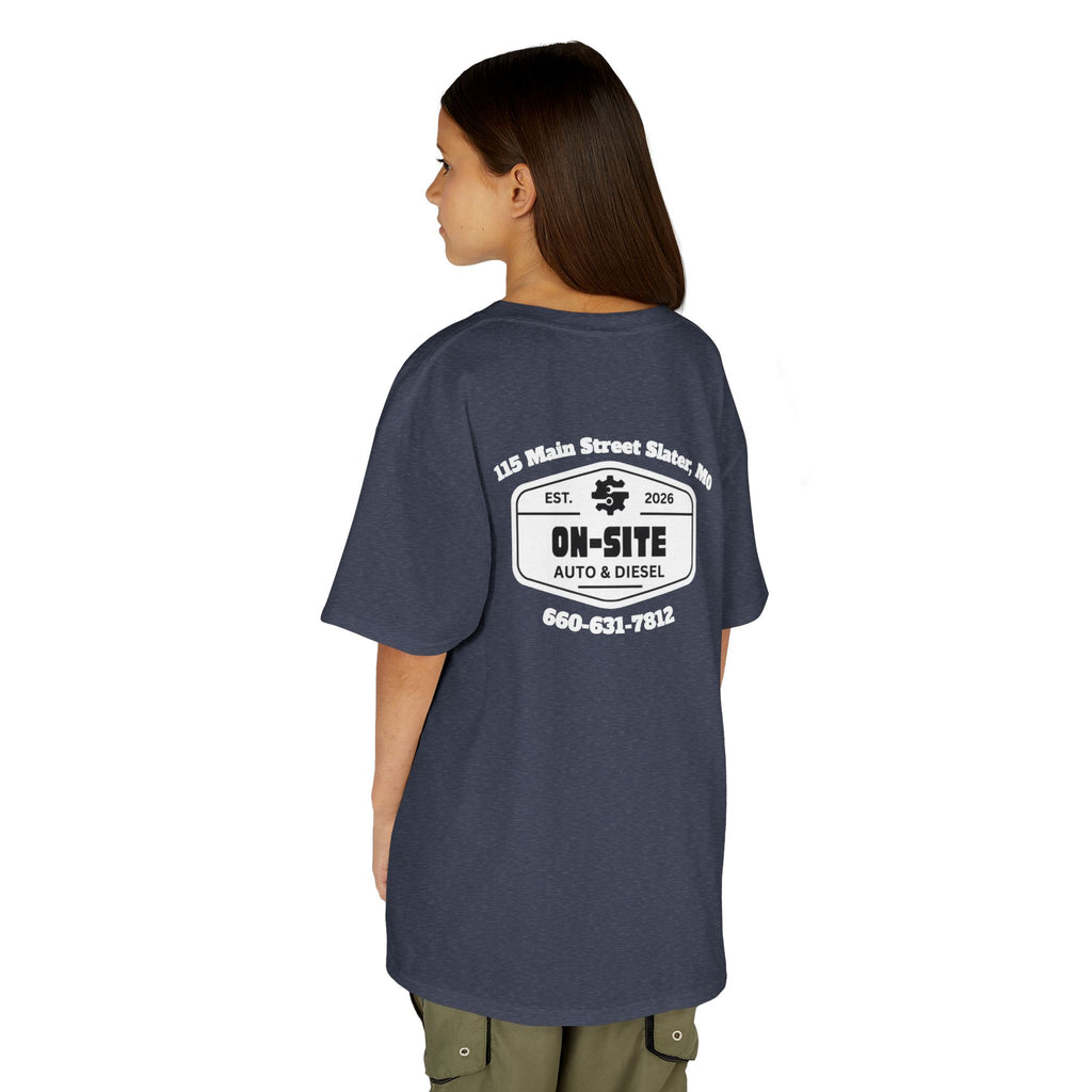 On-Site Auto & Diesel Custom Business Youth T-Shirt | Automotive Workwear | Cr8tive Designs