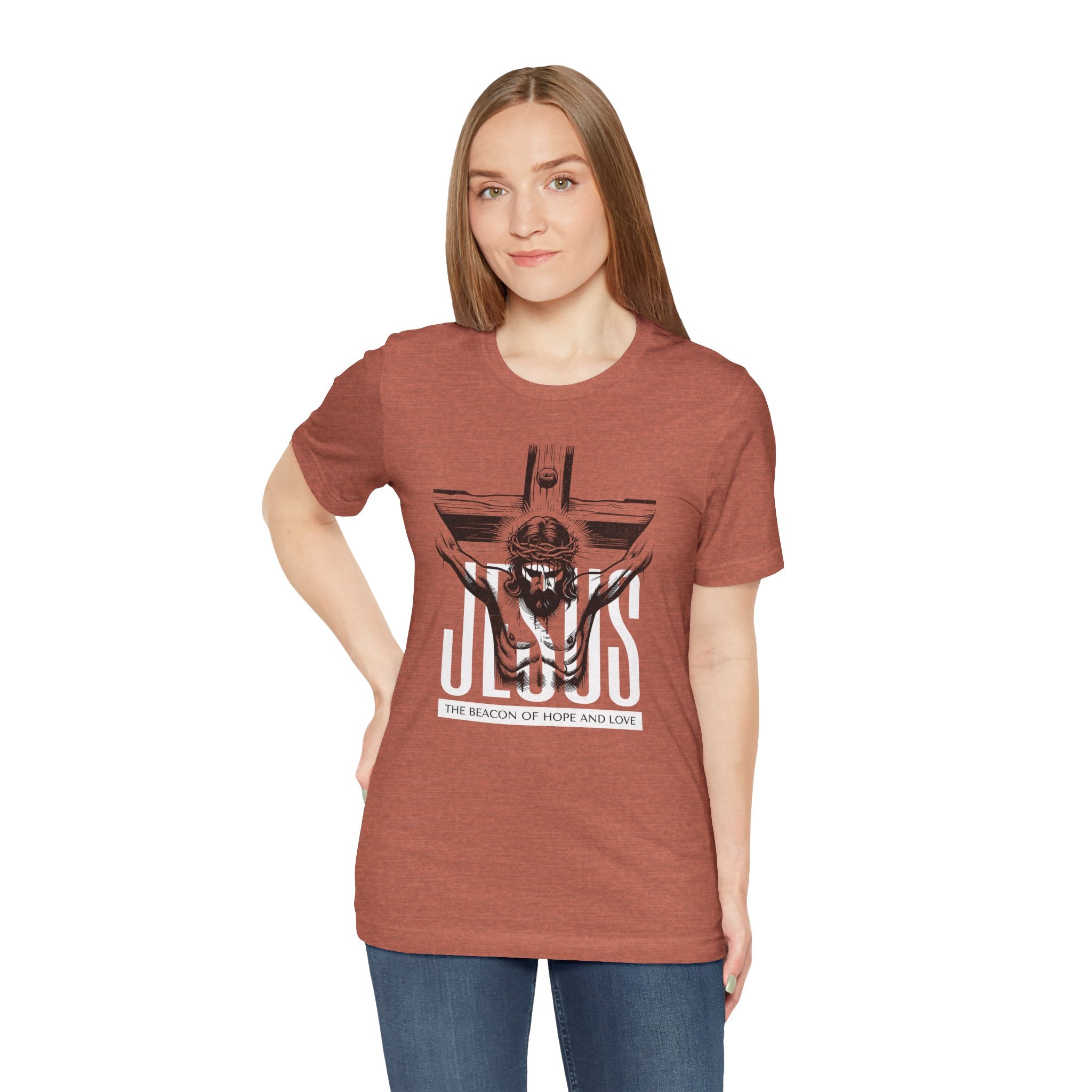 Jesus Crucifix Tee | Christian Graphic T-Shirt | Cr8tive Designs