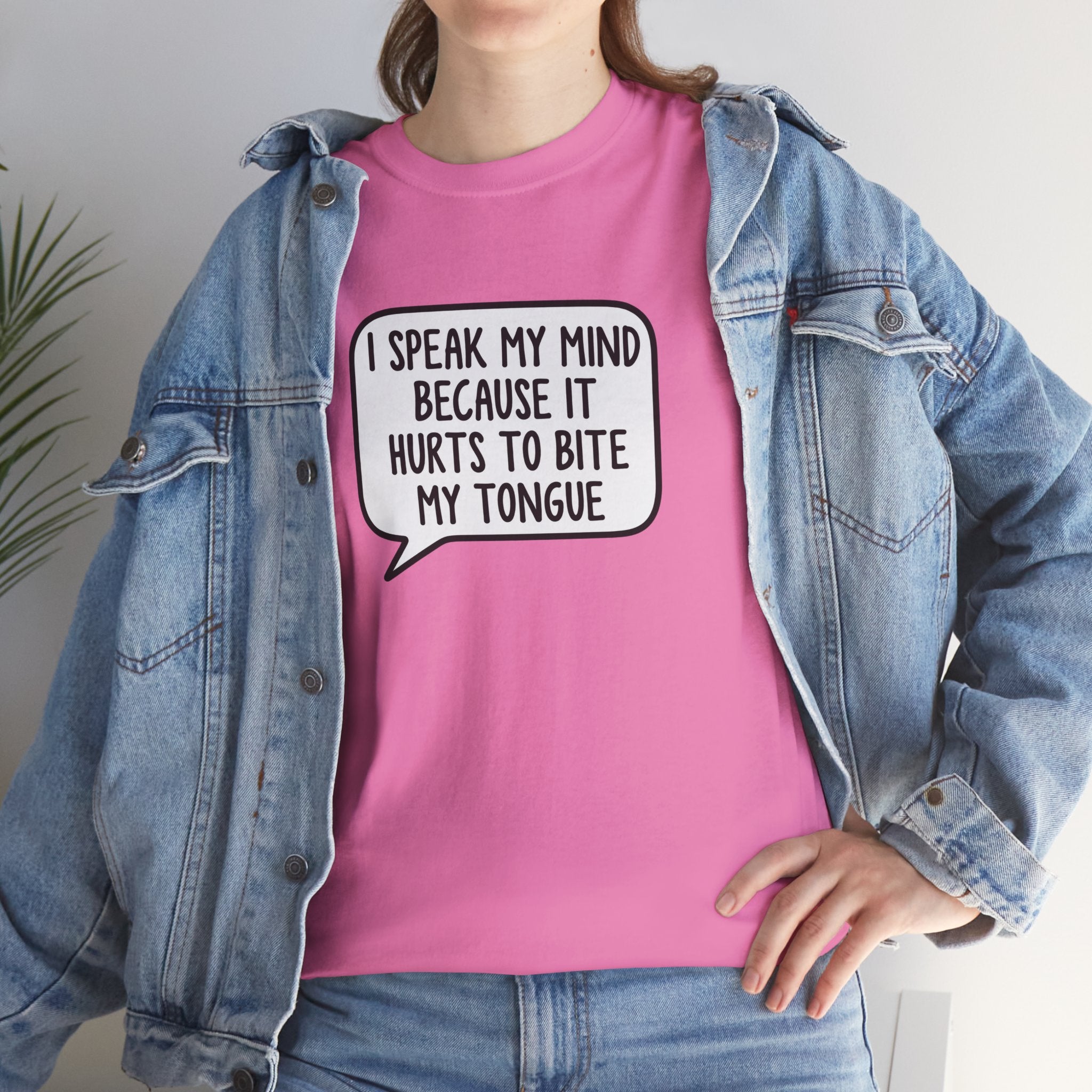 I Speak My Mind | Funny Sarcastic Speech Bubble Shirt | Cr8tive Designs