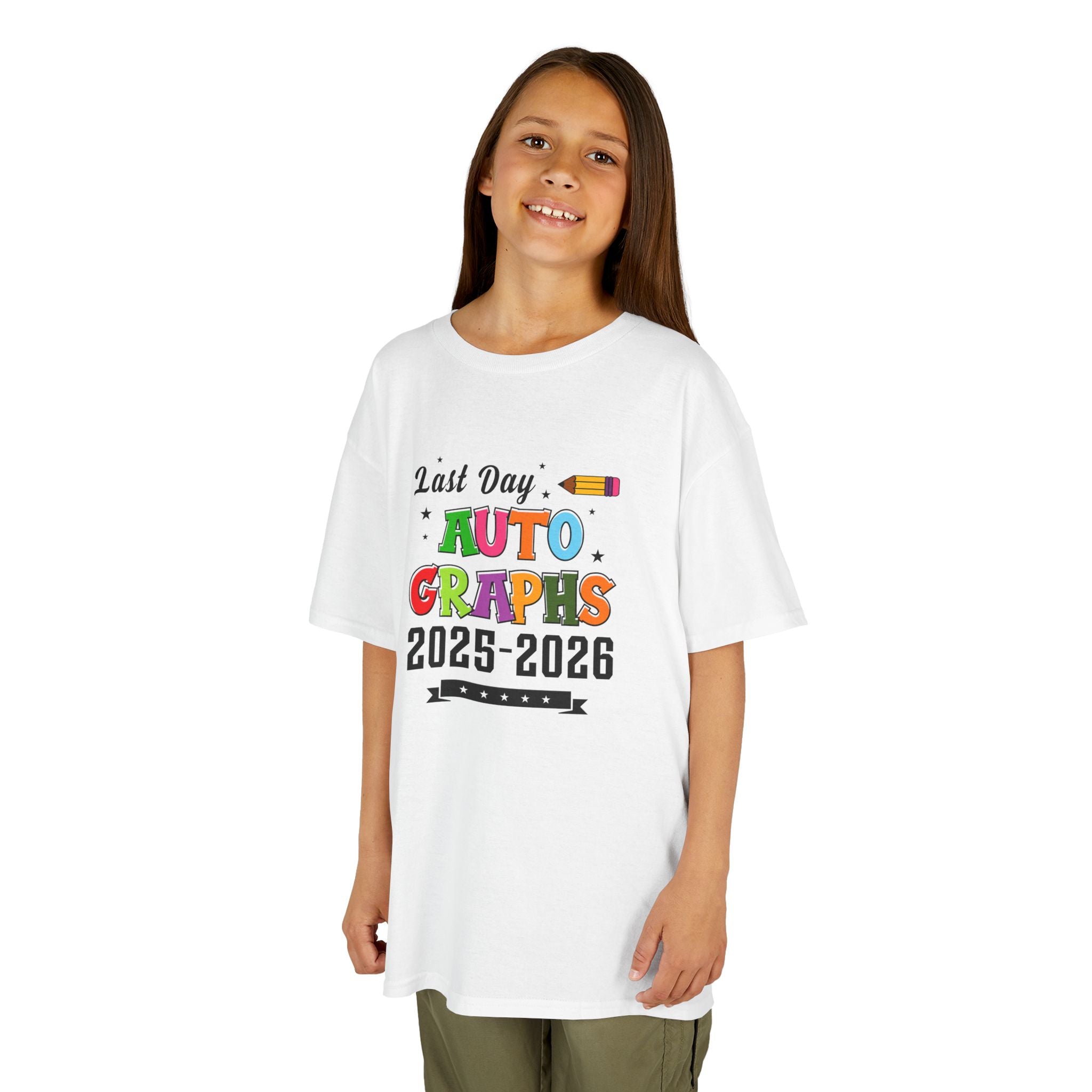 LAST DAY AUTOGRAPHS 2025-2026 T-SHIRT | KIDS SCHOOL SIGNATURE SHIRT | LAST DAY OF SCHOOL SHIRT | CR8TIVE DESIGNS