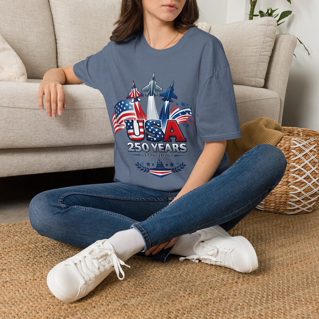 USA 250 Years | Patriotic Jet & American Flag Design | Cr8tive Designs