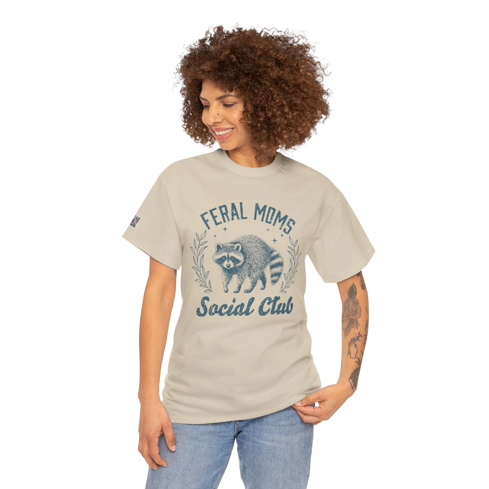 Feral Moms Club Graphic Tee – Trendy Funny Mom Shirt, Motherhood Humor Tee | Cr8tive Designs