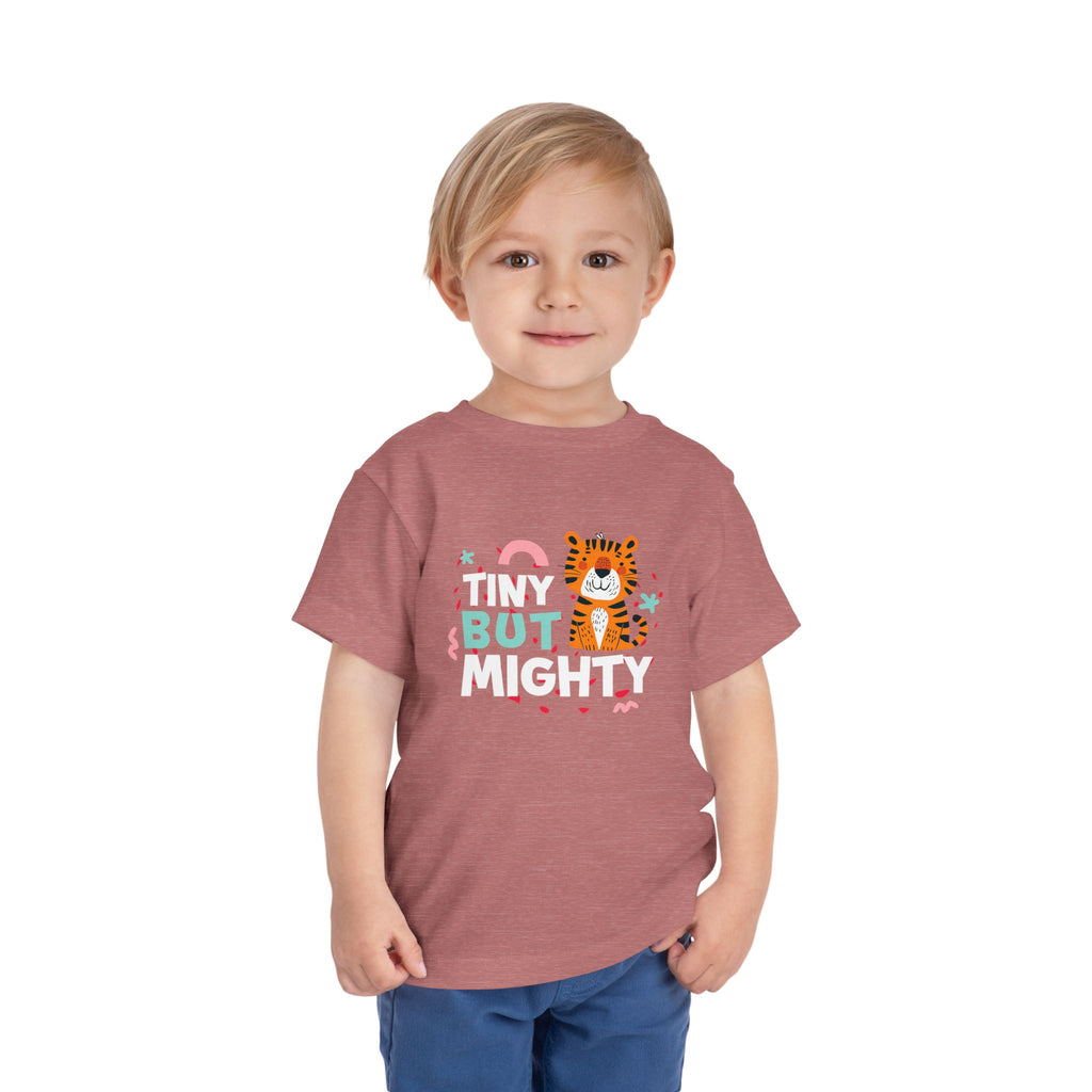 Tiny But Mighty Tee | Cute Kids Tiger Graphic T-Shirt | Cr8tive Designs