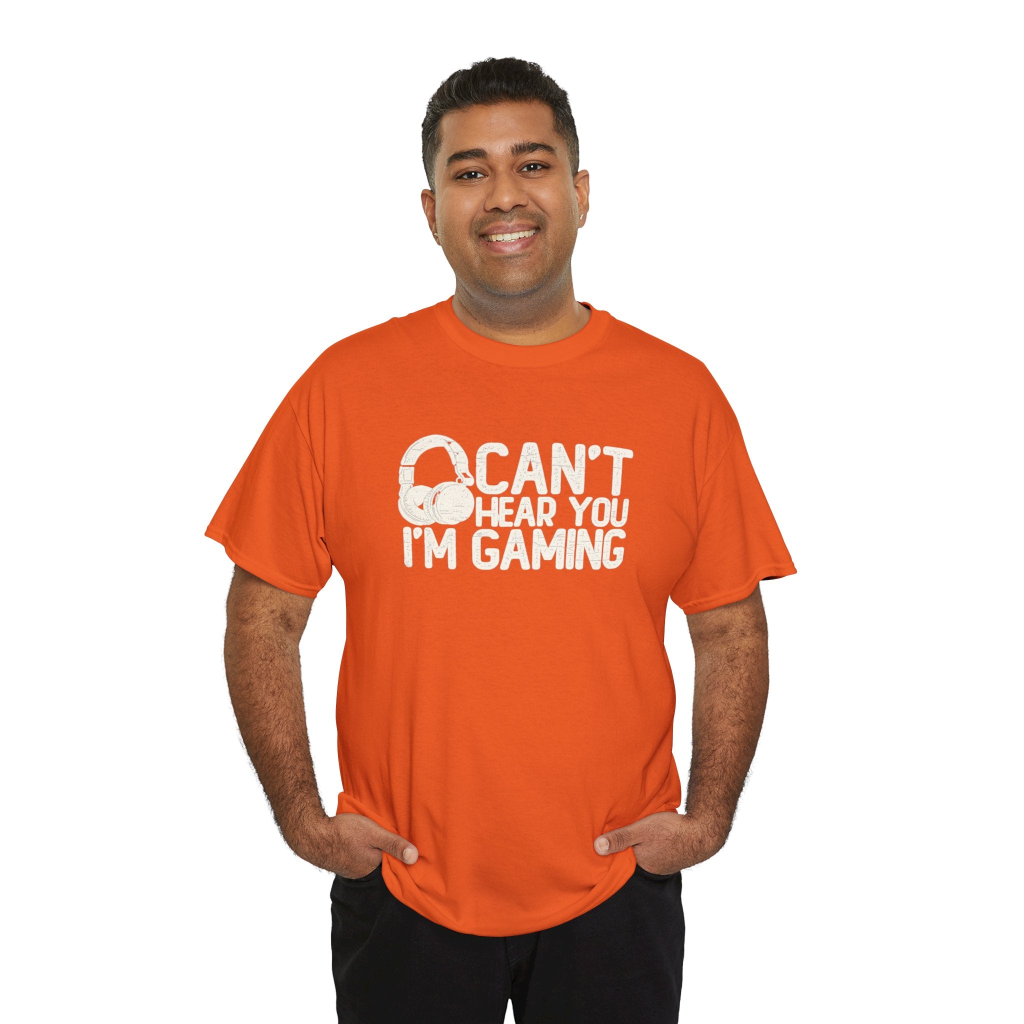 Can’t Hear You, I’m Gaming T-Shirt | Funny Headset Gamer Design | Cr8tive Designs