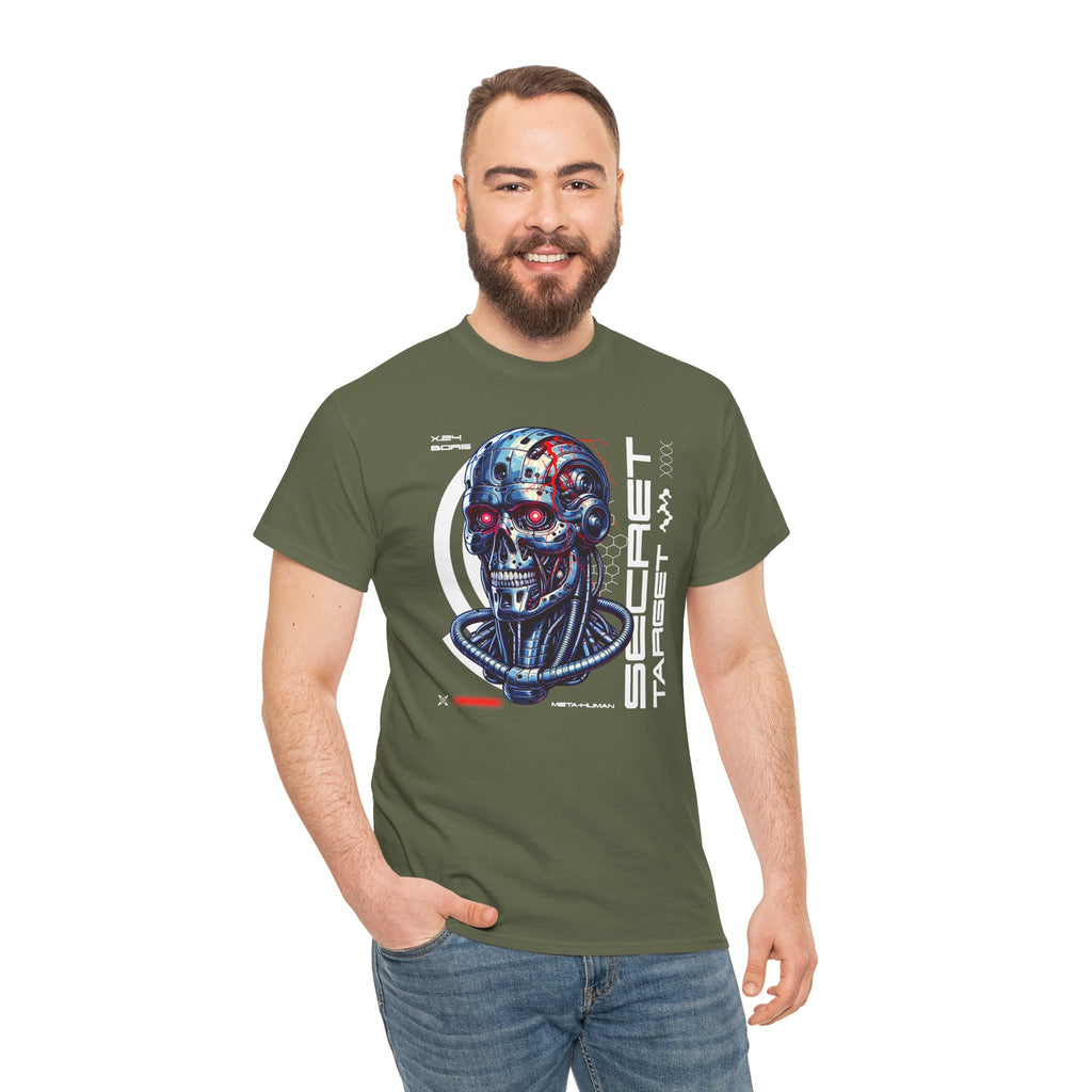 Cybernetic Skull | Futuristic Sci-Fi Graphic T-Shirt | Cr8tive Designs