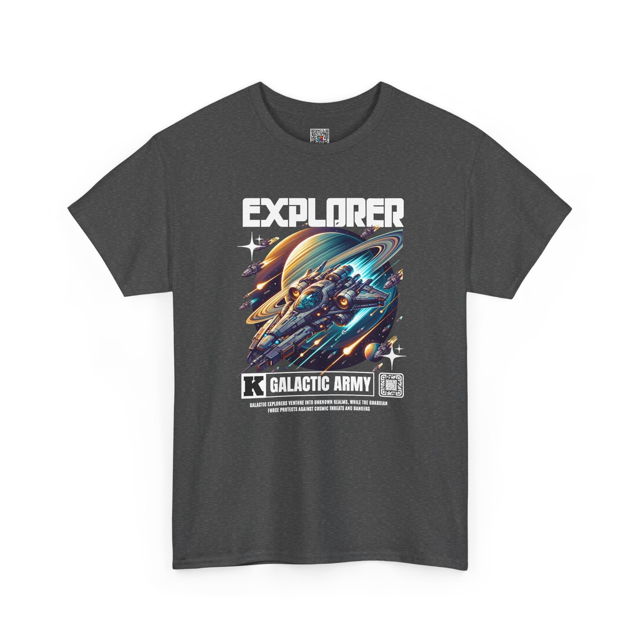 Explorer Galactic Army T-Shirt | Futuristic Spaceship Sci-Fi Graphic Tee | Cr8tive Designs