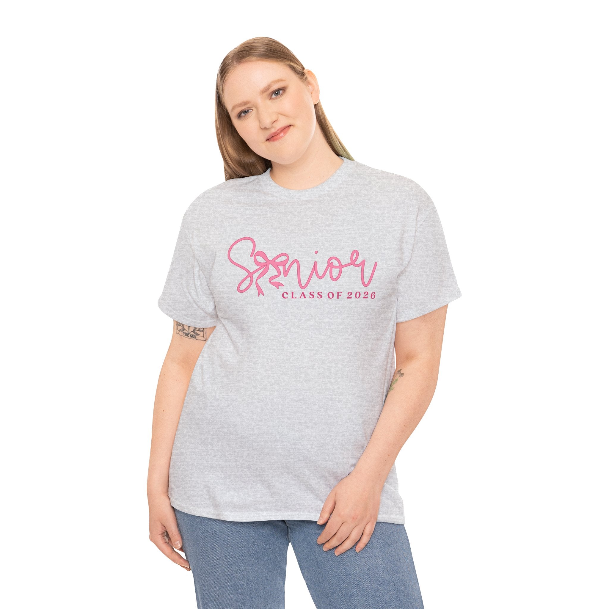 Senior 2026 Pink Script T-Shirt | Cute Graduation T-Shirt | Aesthetic Senior Shirt | Unisex Fit | Cr8tive Designs