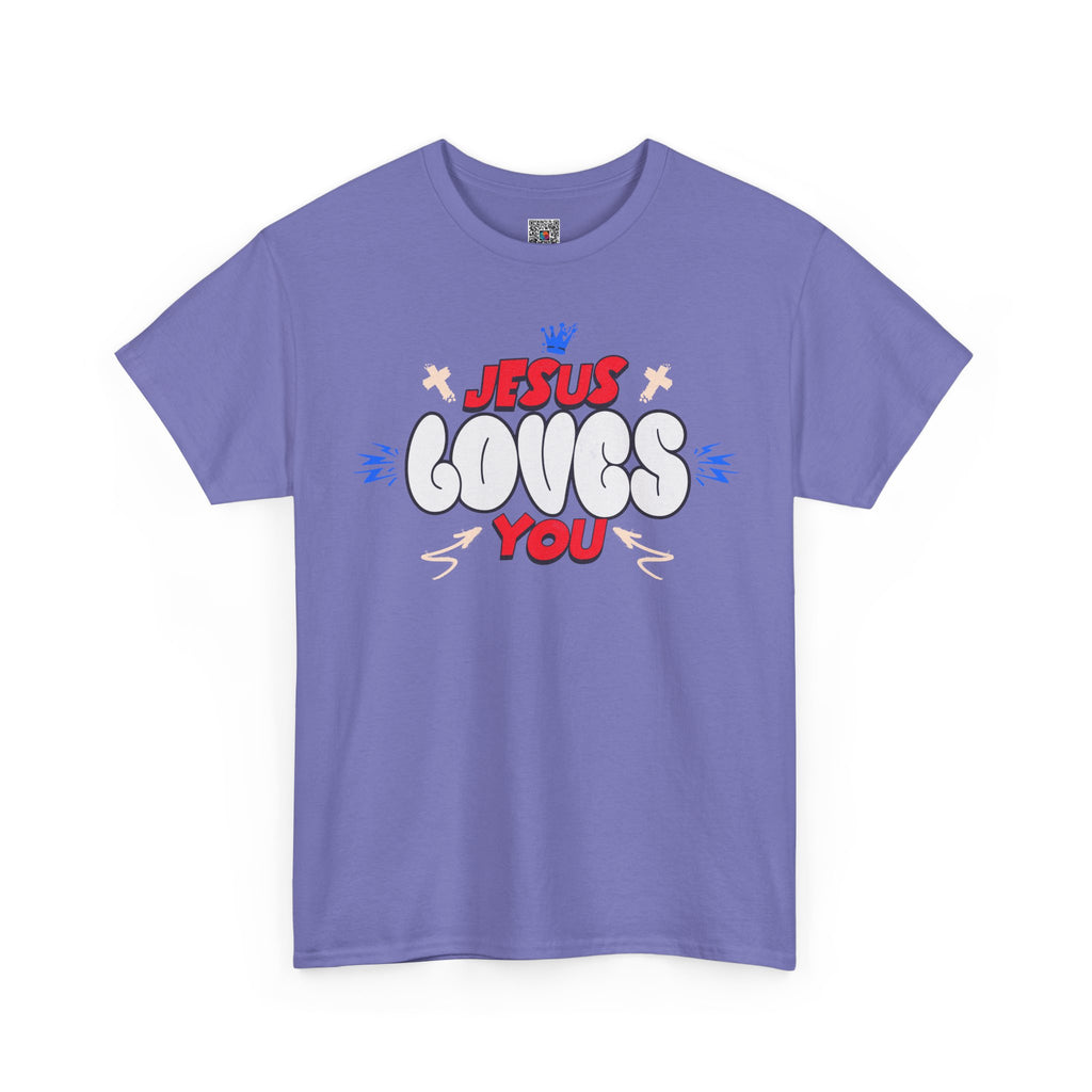 Jesus Loves You T-Shirt | Christian Faith Graphic Tee | Cr8tive Designs