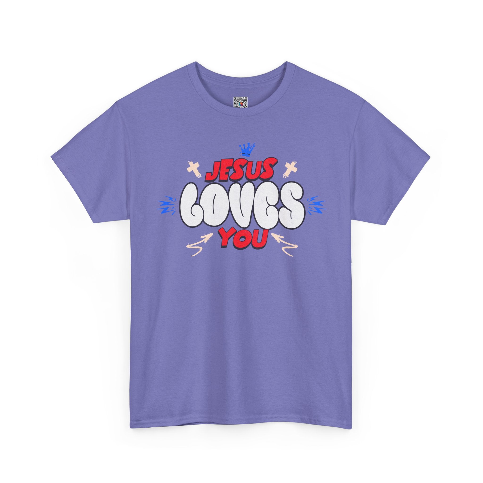 Jesus Loves You T-Shirt | Christian Faith Graphic Tee | Cr8tive Designs