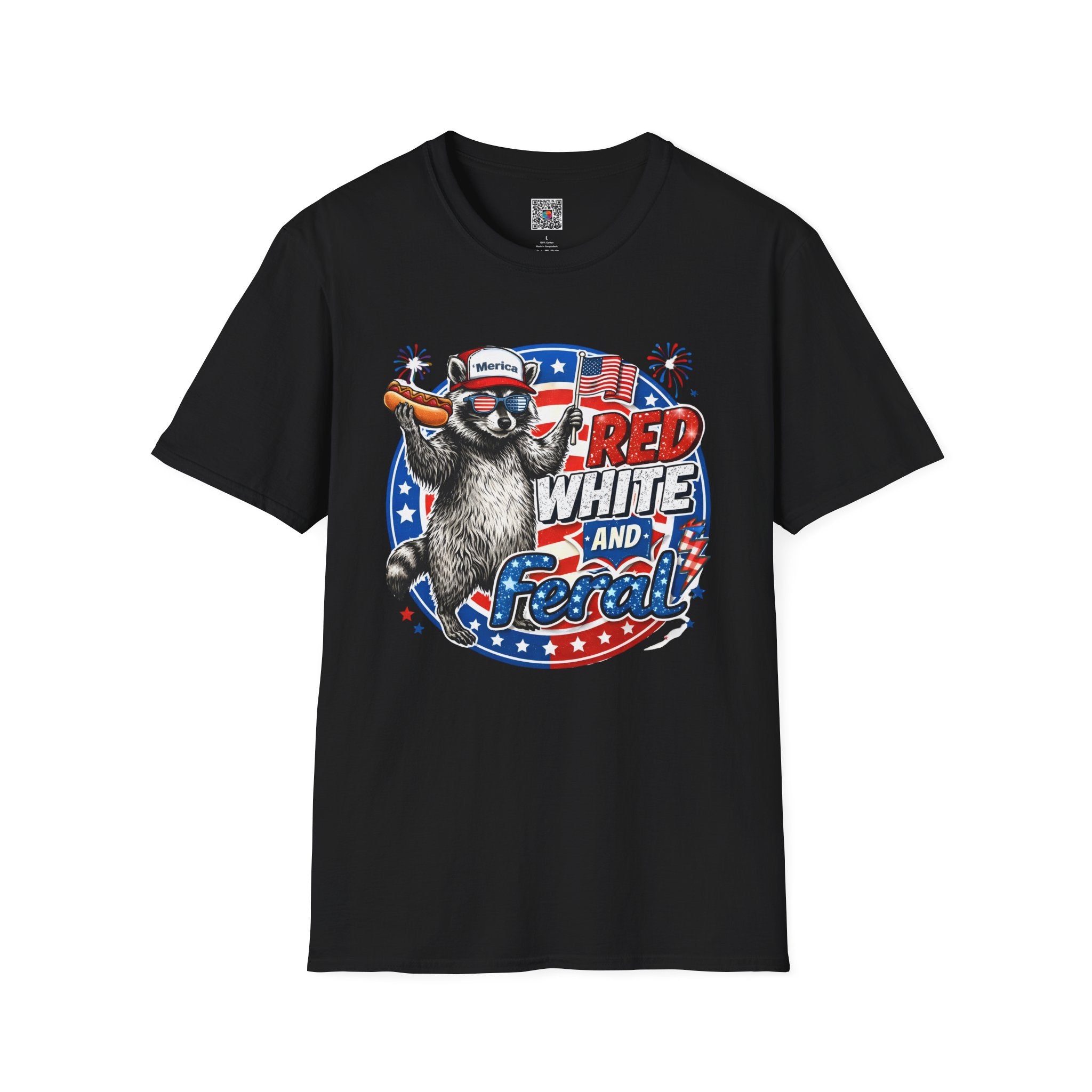 RED WHITE AND BOOM | Patriotic Raccoon Fireworks Design | Cr8tive Designs