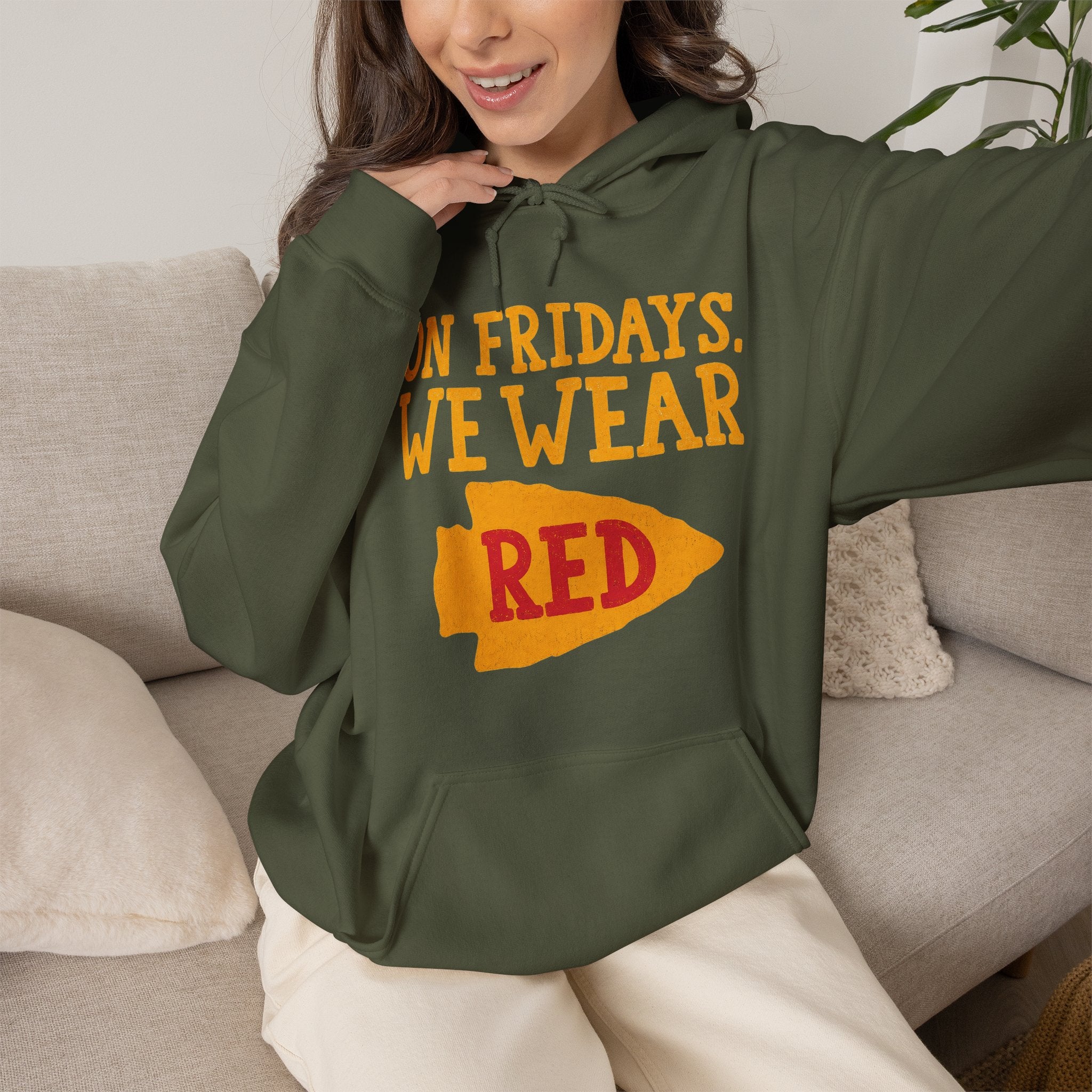 On Fridays We Wear Red | Kansas City Football Hoodie | Cr8tive Designs