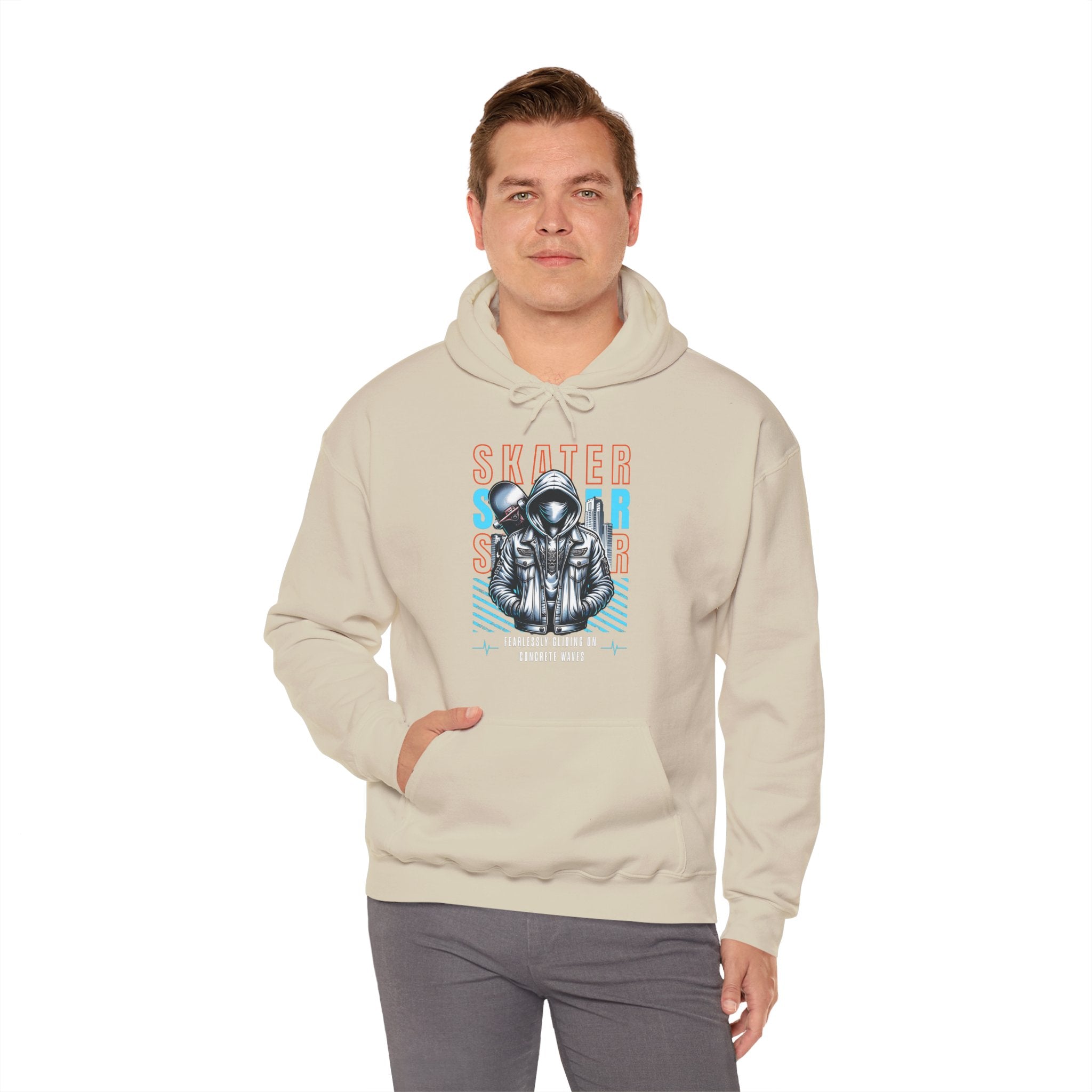 Skater Fearlessly Gliding | Urban Streetwear Hoodie | Cr8tive Designs