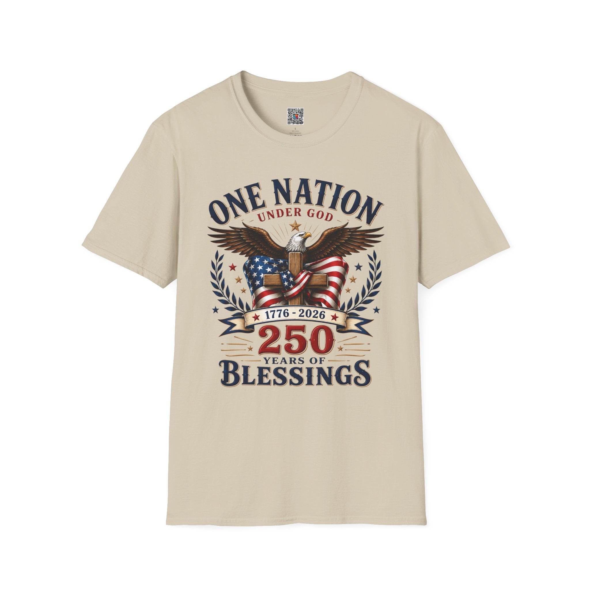 One Nation 250 Blessings | Patriotic Eagle Design | Cr8tive Designs