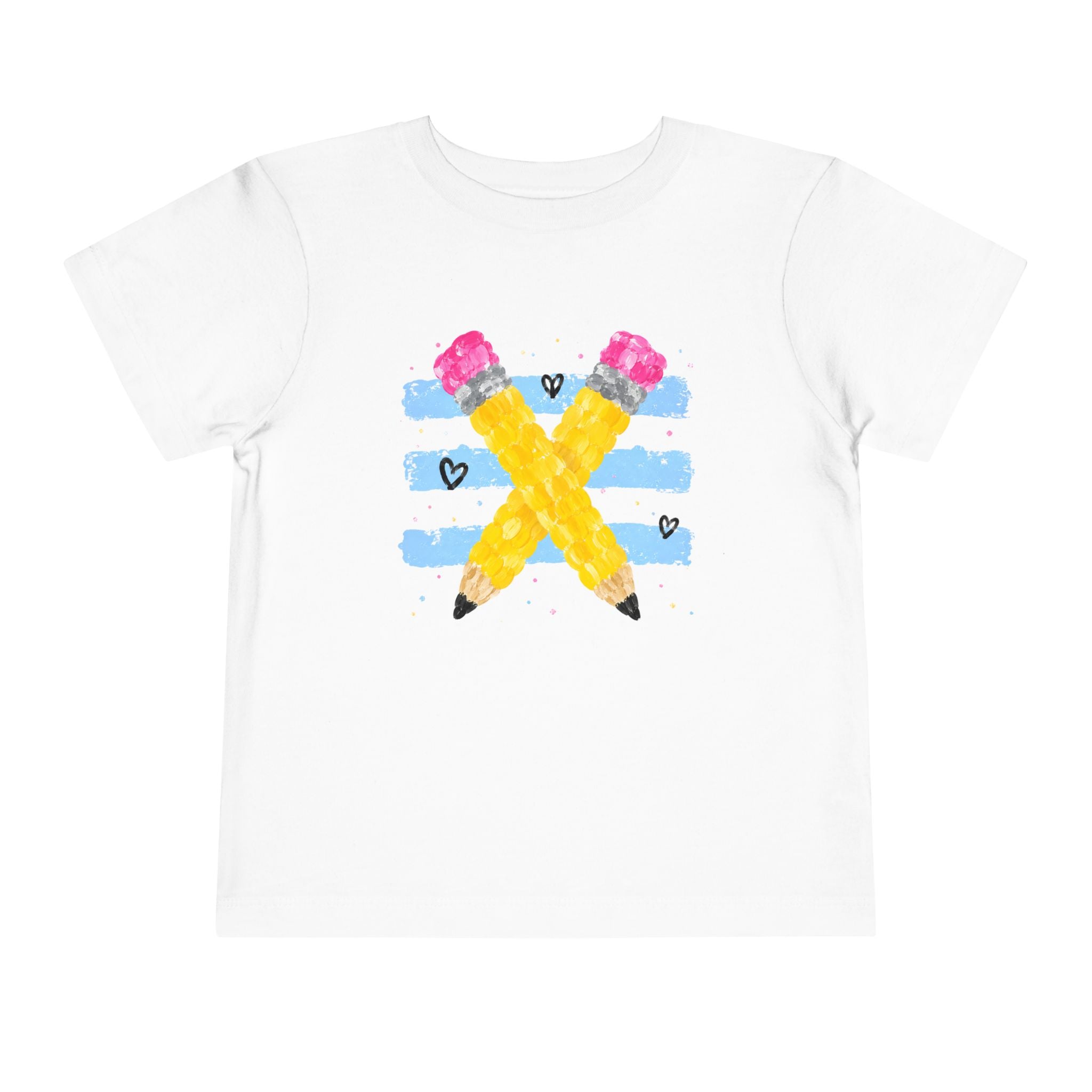 Pencil Love Toddler Tee | Colorful Back-to-School T-Shirt | Cr8tive Designs