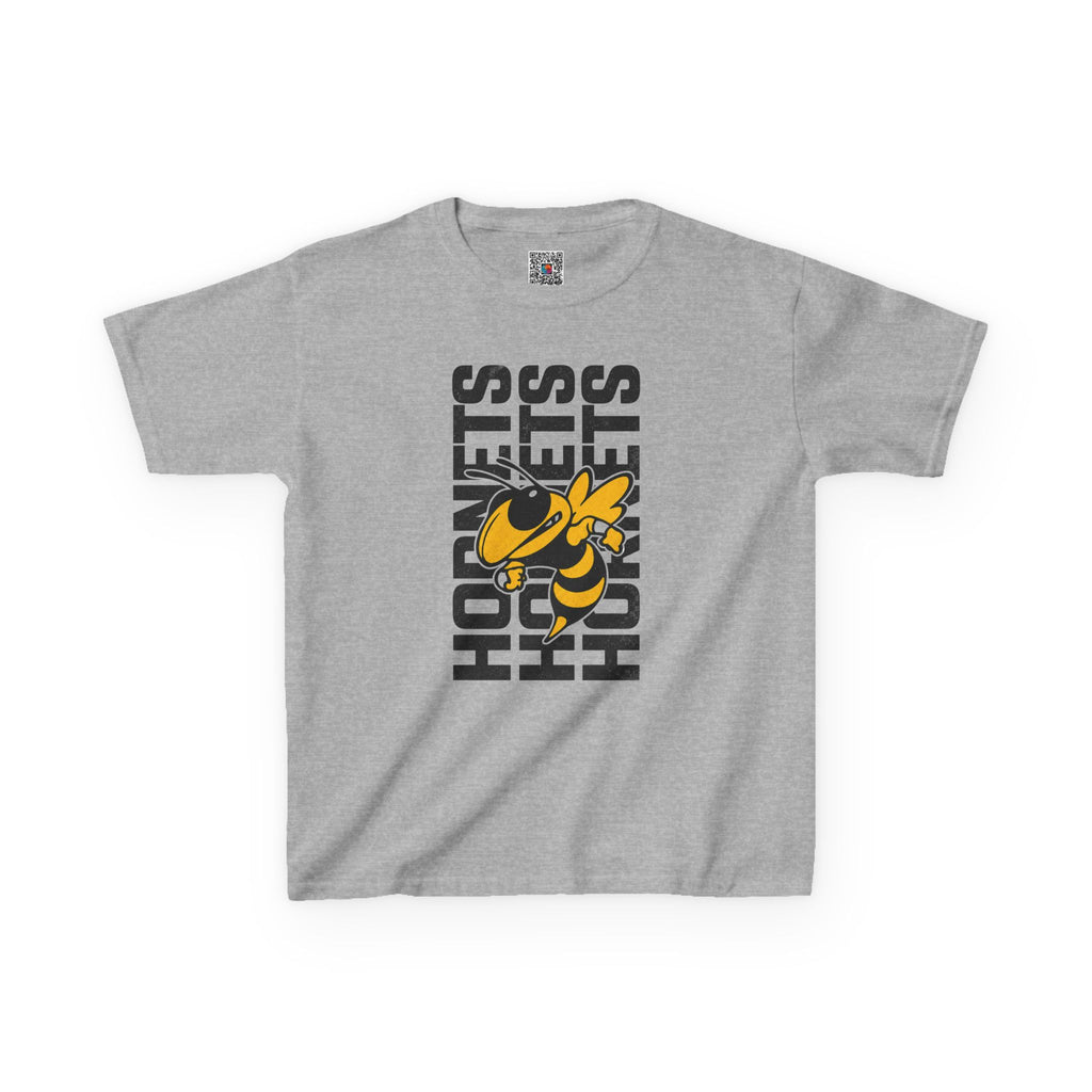 Vertical Hornets Mascot Youth T-Shirt | School Spirit Mascot Tee | Cr8tive Designs